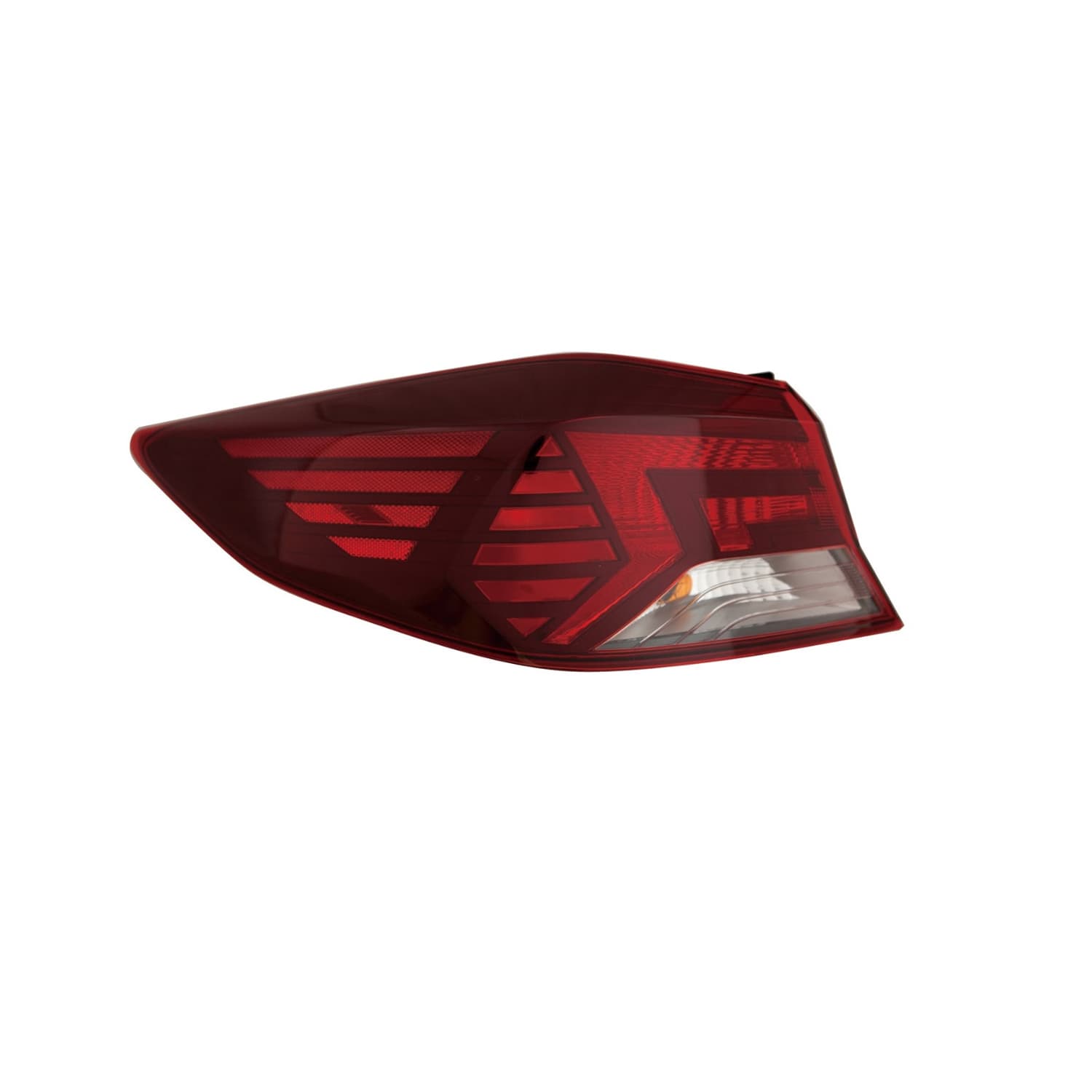 2019-2020 Hyundai Elantra Tail Light, Left — Assembly, USA Built, Bulb Type, Outer (CAPA)