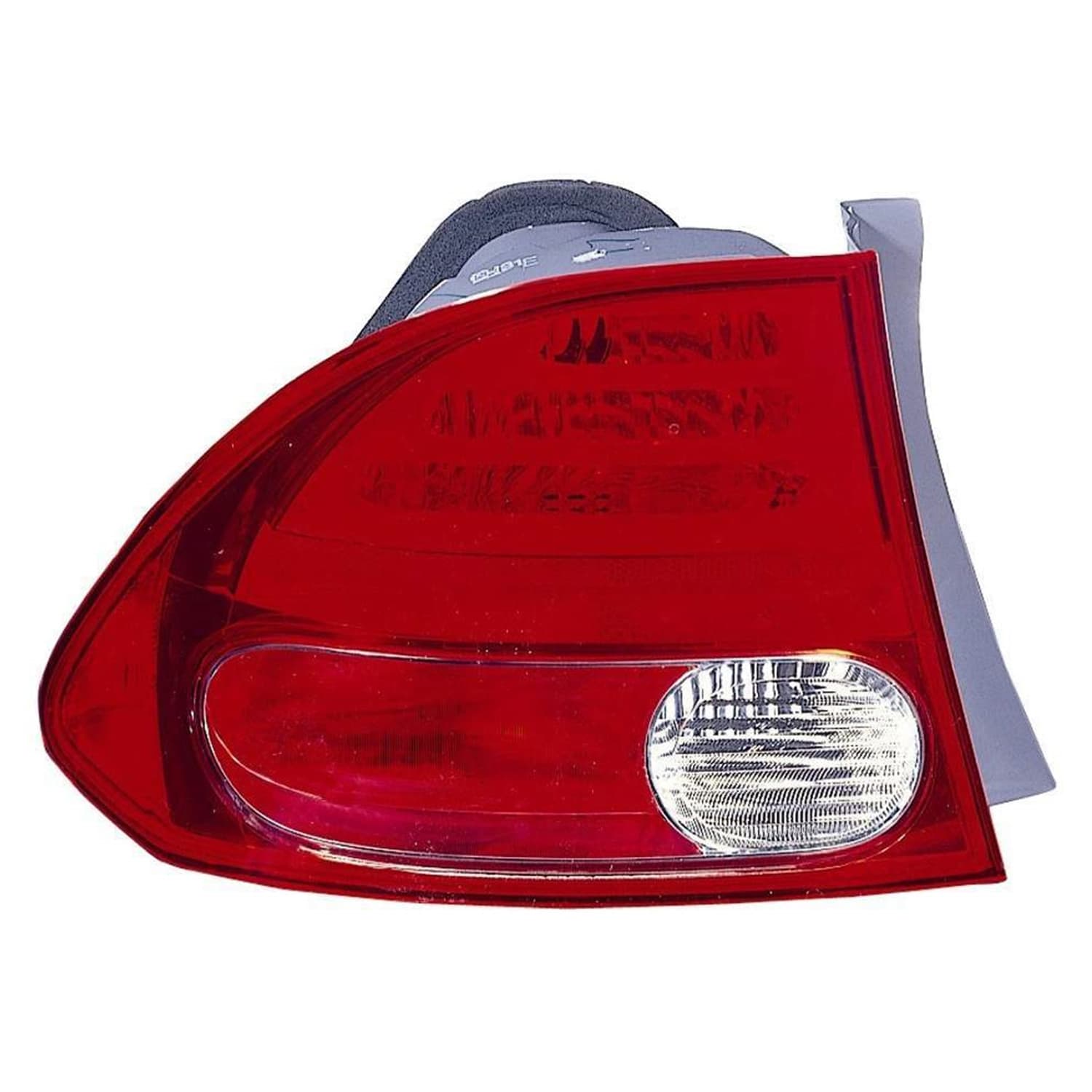 2006-2008 Honda Civic Tail Light, Left — Unit, on body, Lens/Housing (CAPA)