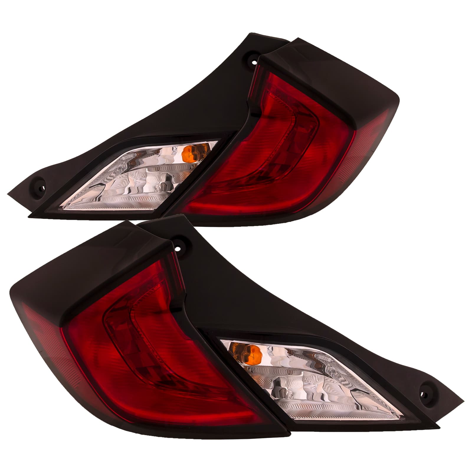2016-2020 Honda Civic Tail Lights Set Fits 16-20 Honda Civic Coupe Pair Outer Tail Lamps
