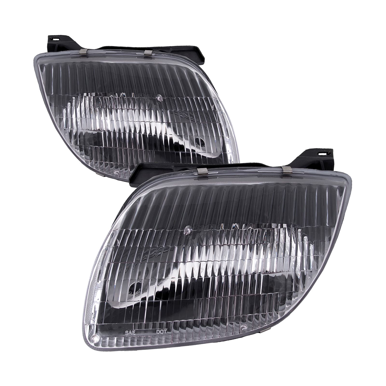 1995-2002 Pontiac Sunfire Halogen Headlights Set Left Right Assembly Fits 1995-2002 Pontiac Sunfire