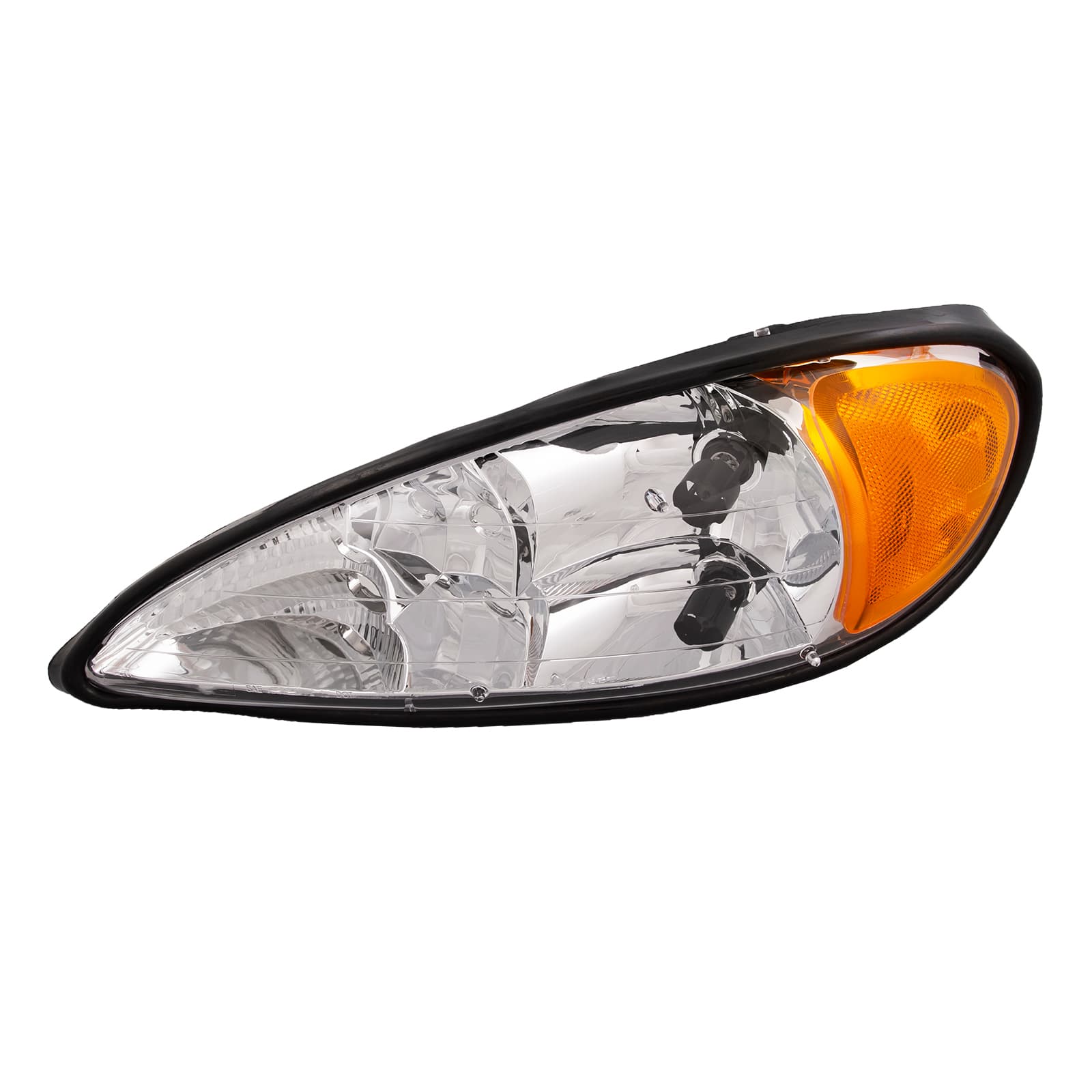 Headlight Fits Pontiac Grand Am 1999-2005 Includes Left Driver Side Chrome Housing Halogen Headlamp