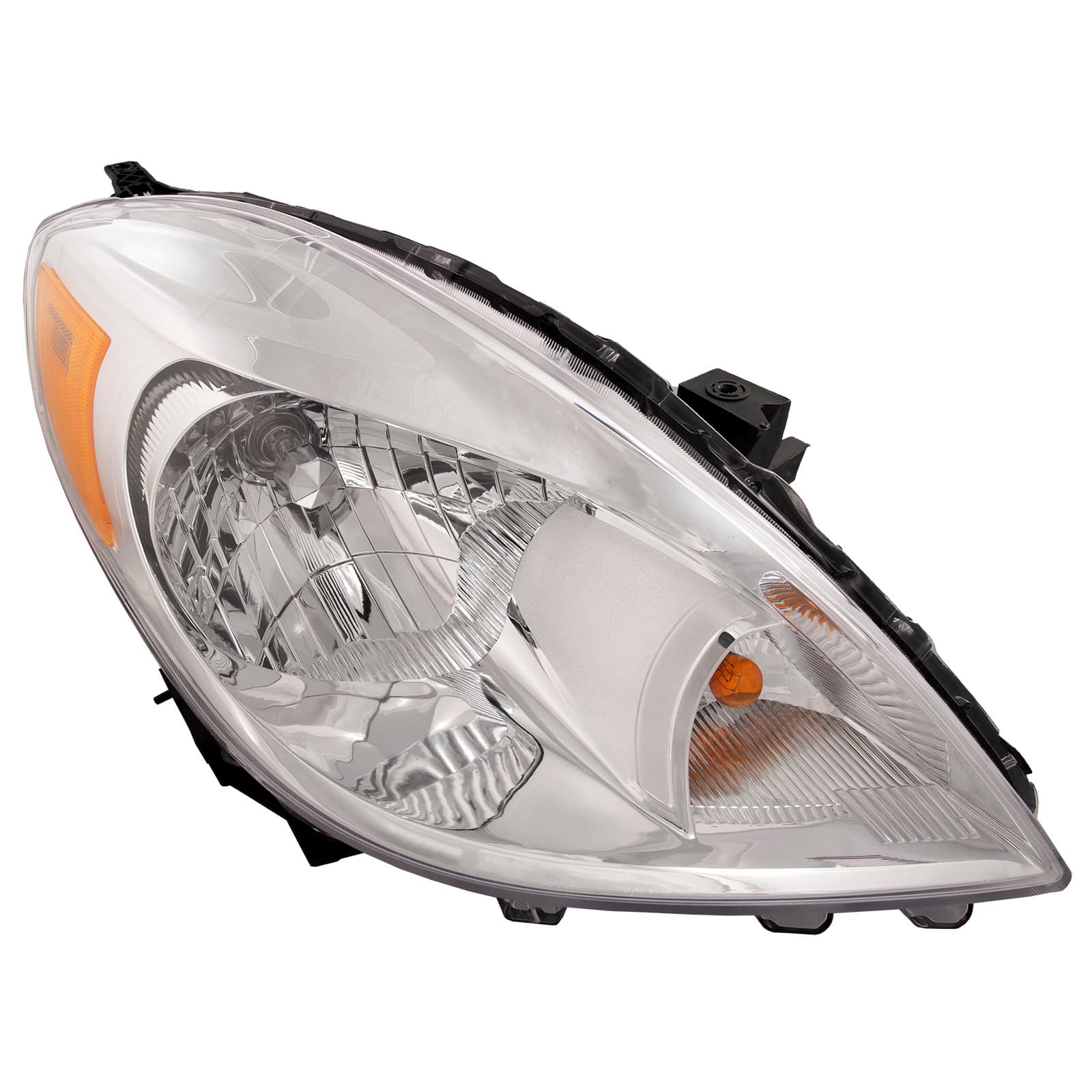 Headlight Fits Nissan Versa 2012-2014 Sedan Right Passenger Side Halogen Headlamp With Chrome Housing