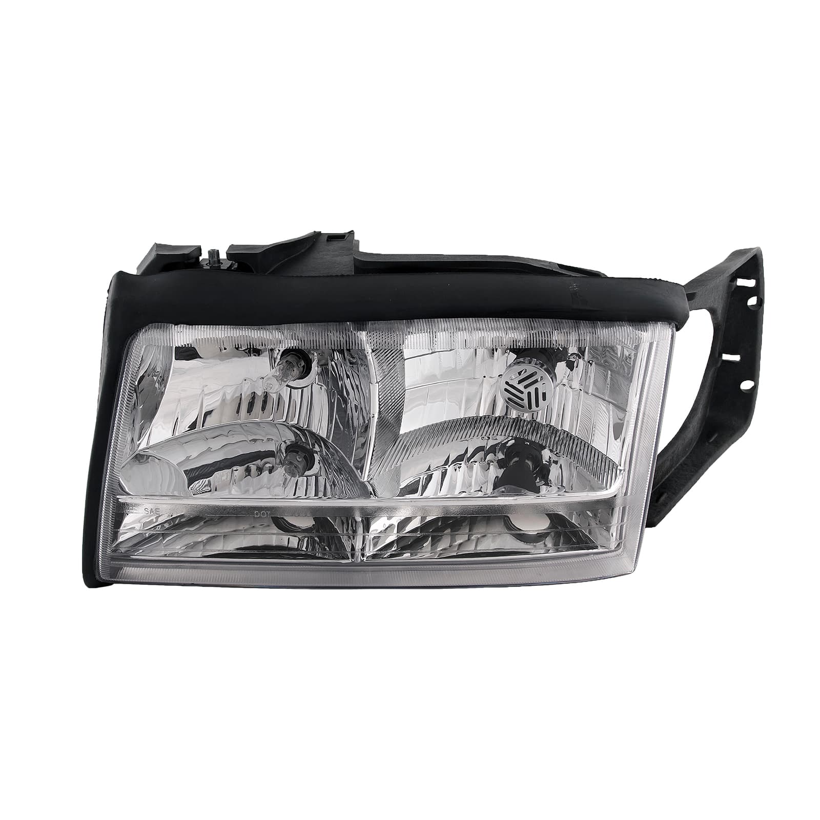 1997-1999 Cadillac Deville Headlight Halogen Chrome Left Driver w/Bulb and Bracket Fits 1997-1999 Cadillac Deville