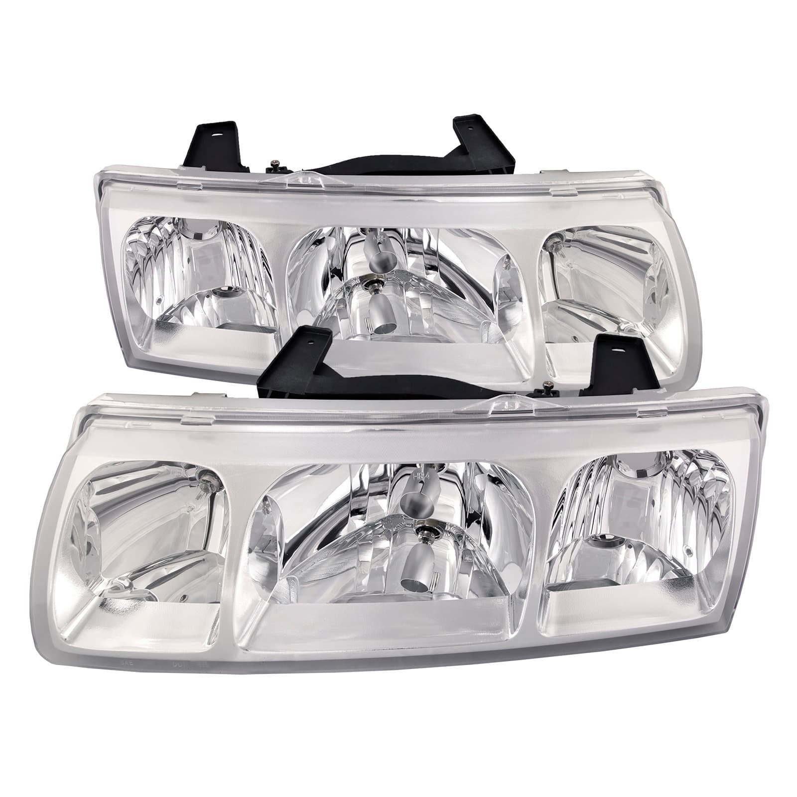 2002-2005 Saturn Vue Headlights Halogen Set Driver Left Passenger Right Pair Fits Sports Utility 4-Door Replacement Assembly