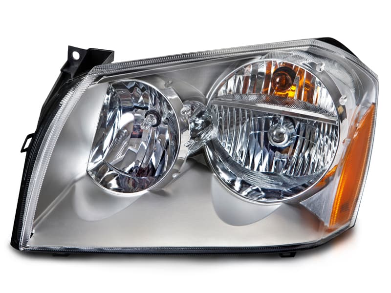 2005-2007 Dodge Magnum Halogen Headlight Chrome Left Driver Side Fits 2005-2007 Dodge Magnum