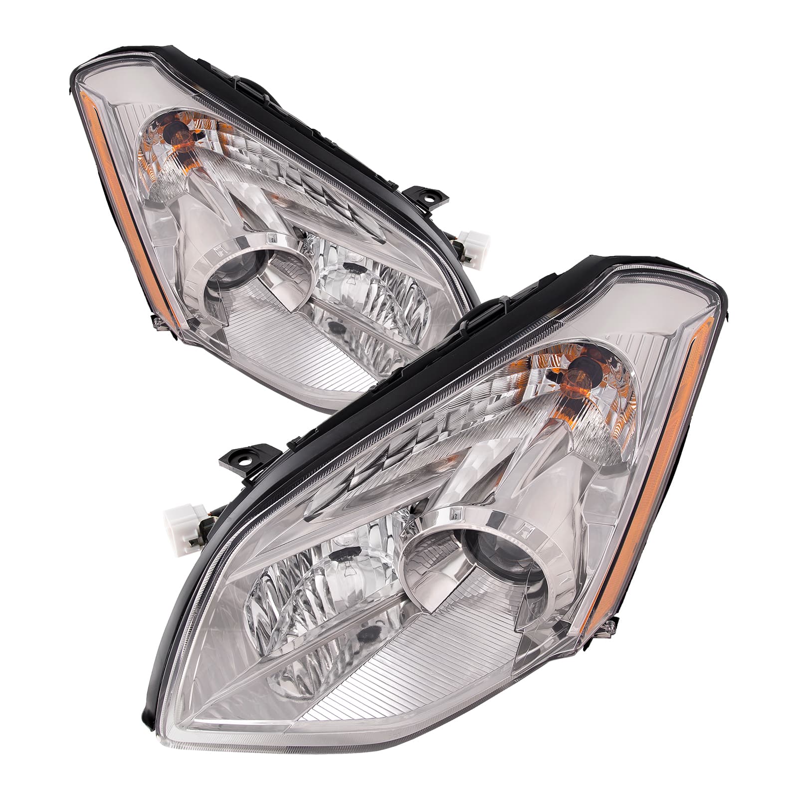 2007-2008 Nissan Maxima Halogen Headlights Left Right Headlamp Set