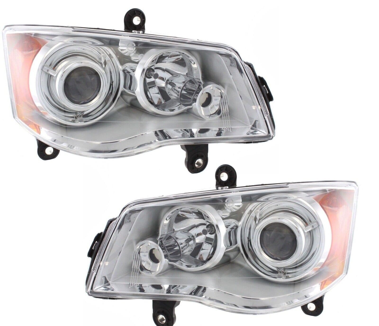 2008-2016 Chrysler Town and Country Headlights Set HID-Type Right Passenger Left Driver Pair Fits 2008-2016 Chrysler Town & Country