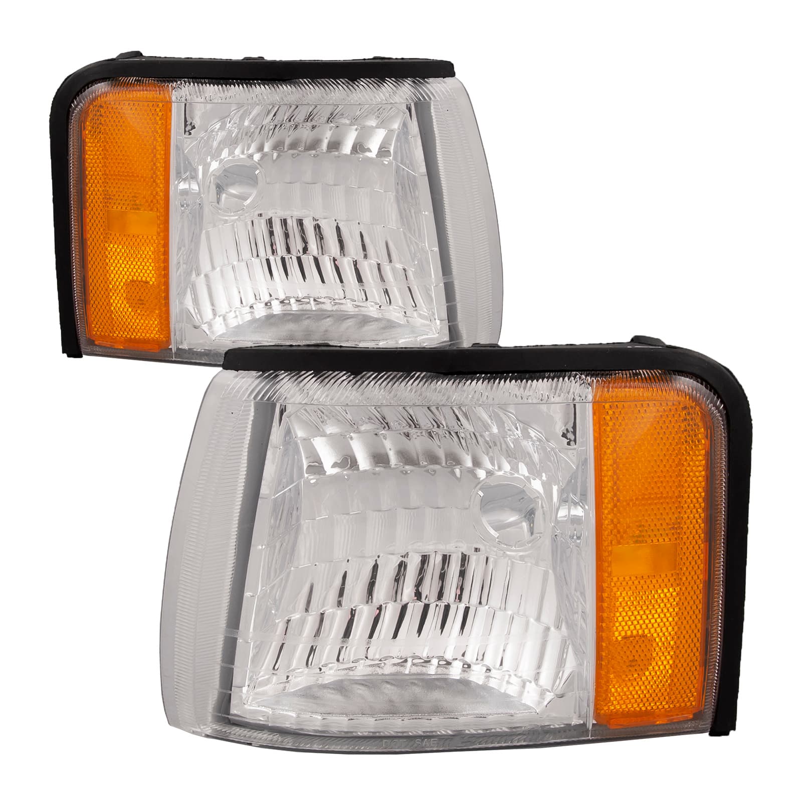 1997-1999 Cadillac Deville Signal Corner Lights Set Driver Left Passenger Right Pair Assembly Fits 1997-1999 Cadillac Deville