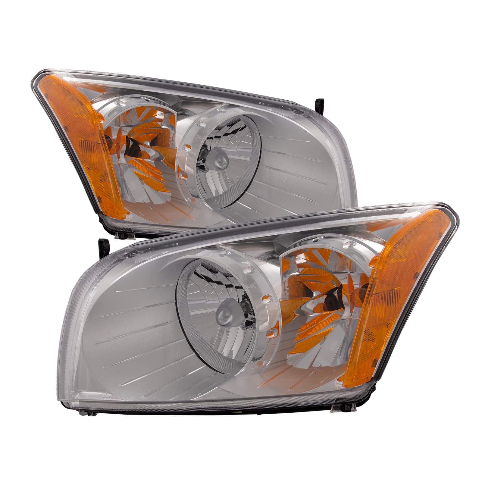 2007-2012 Dodge Caliber Halogen Headlights Set Driver Left Passenger Right Headlamp Pair Assembly