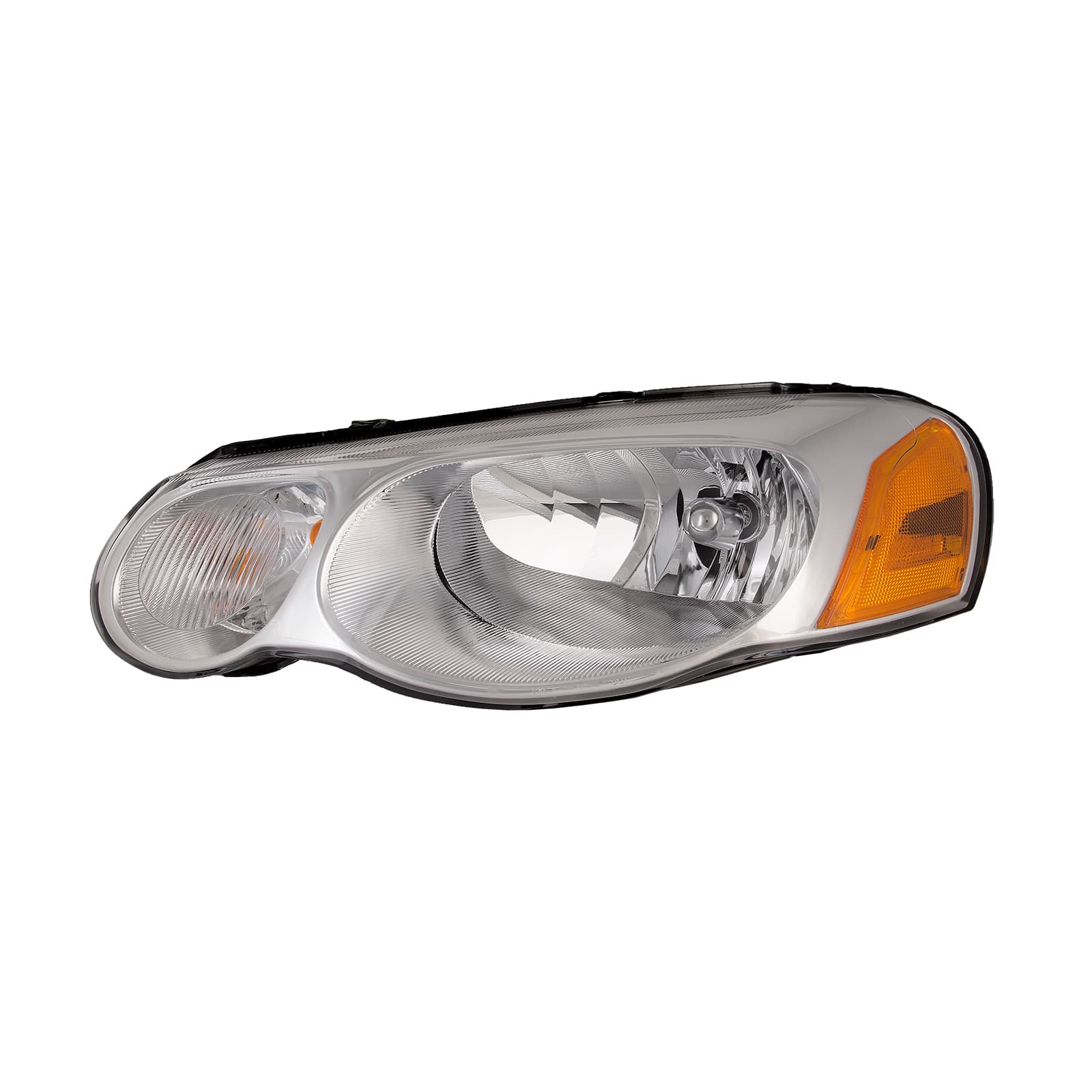 2004-2006 Chrysler Sebring Headlight Halogen Chrome w/o Leveling Left Driver Fits 2004-2006 Chrysler Sebring Sedan/Convertible