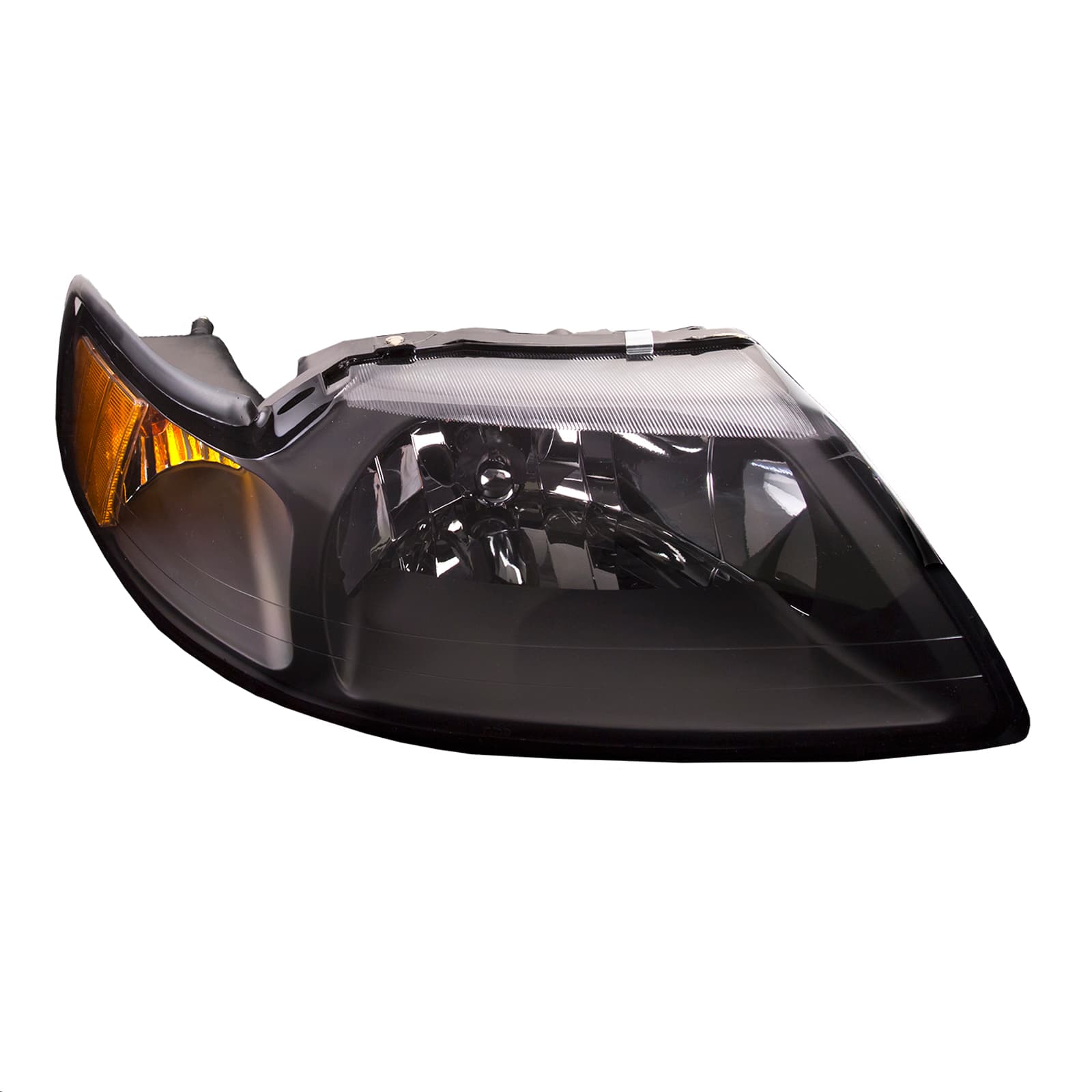 2001-2004 Ford Mustang Headlight Black Trim Right Passenger Side Assembly Fits 2001-2004 Ford Mustang