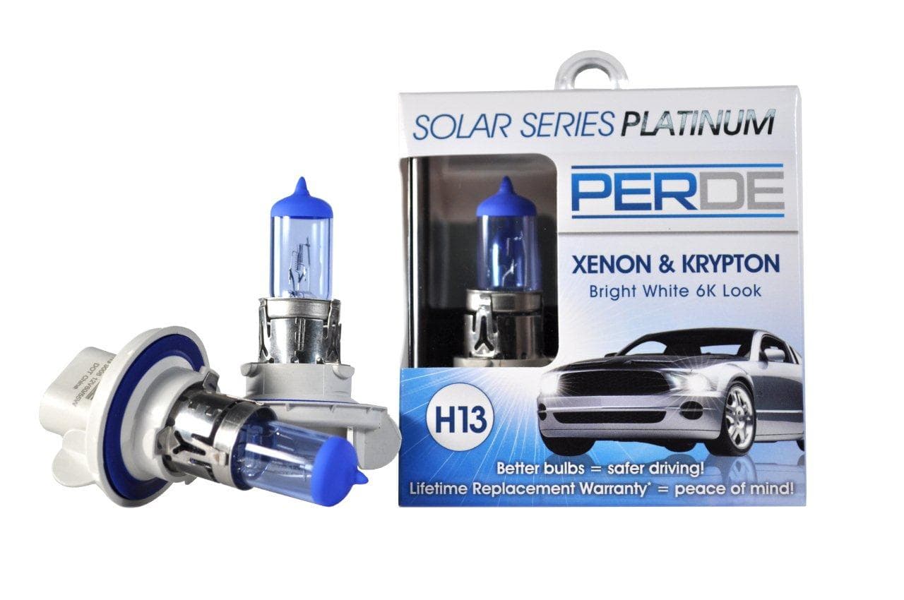 PERDE Solar Series Platinum H13 Xenon-Enhanced Halogen Bulbs (Set; Pair)