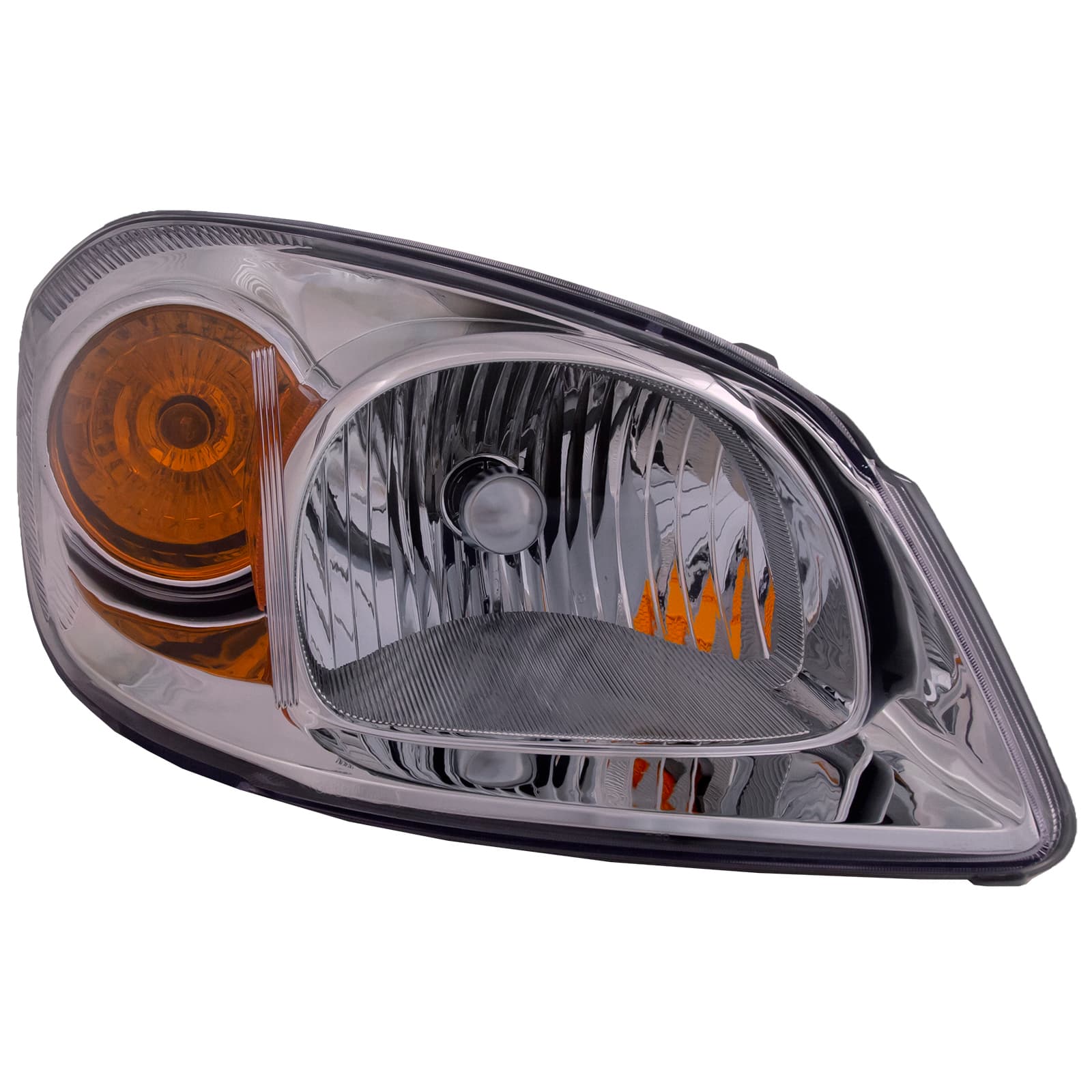 Headlight Fits Chevrolet Cobalt 2005-2010 Halogen Chrome Housing Includes Right Passenger Side Headlamp