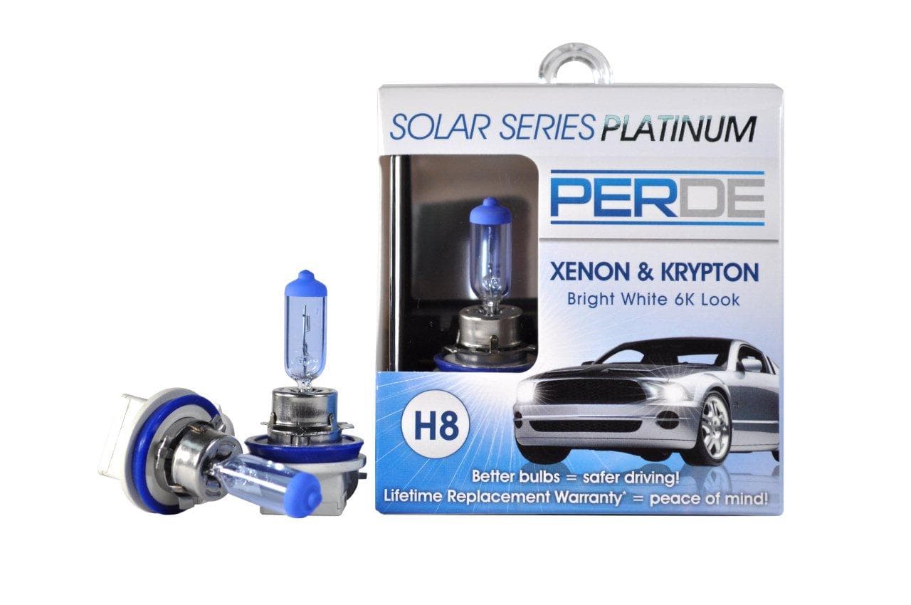 PERDE Solar Series Platinum H8 Xenon-Enhanced Halogen Bulbs (Set; Pair)