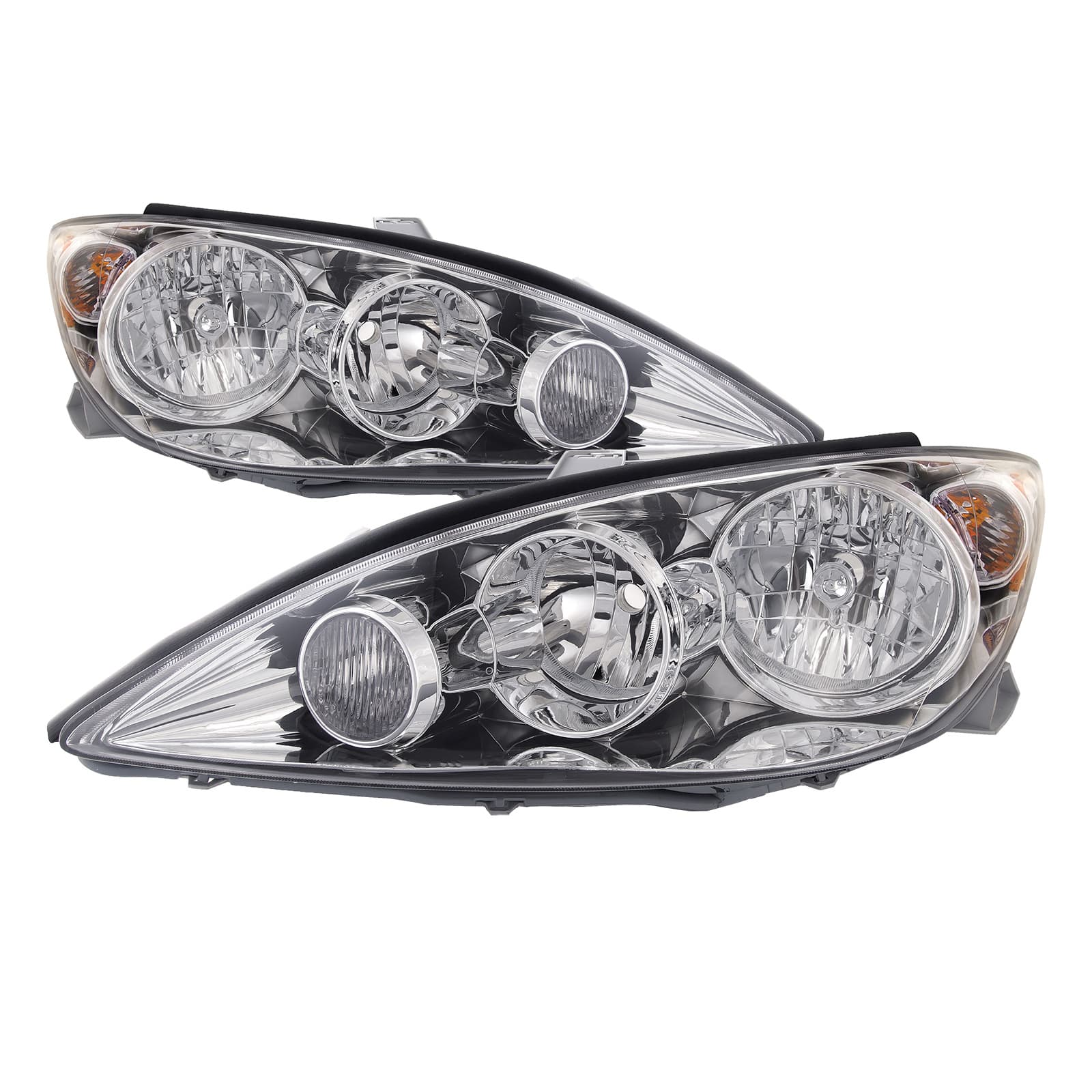 2005-2006 Toyota Camry Headlight Set For 05-06 Toyota Camry LE XLE Left Driver Right Passenger Side Halogen Headlamp