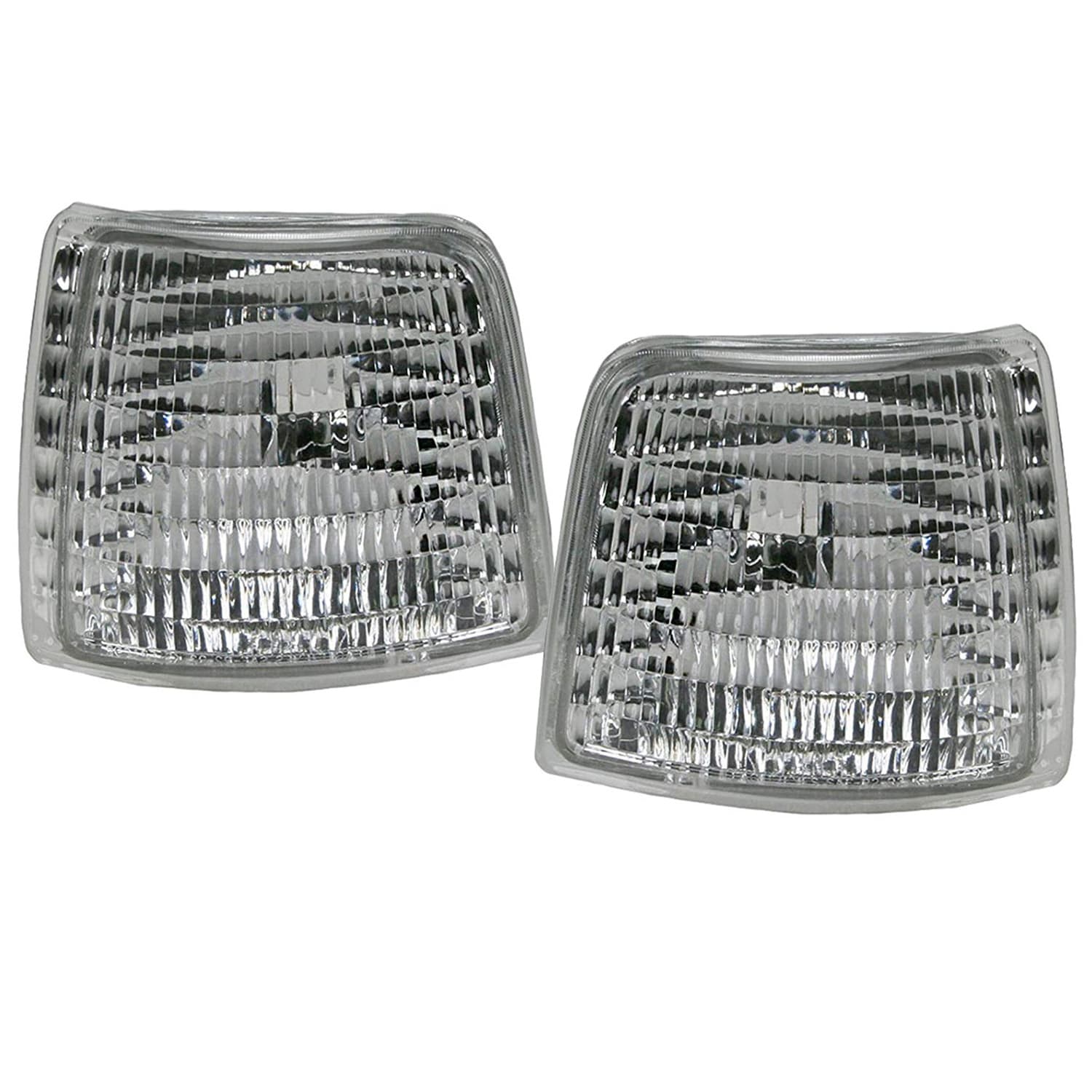 1992-1997 Ford F-150 Park Signal Lights Set Left Driver Right Passenger Pair Fits 1992-1997 Ford F-150 And 250/1992-1996 Ford Bronco