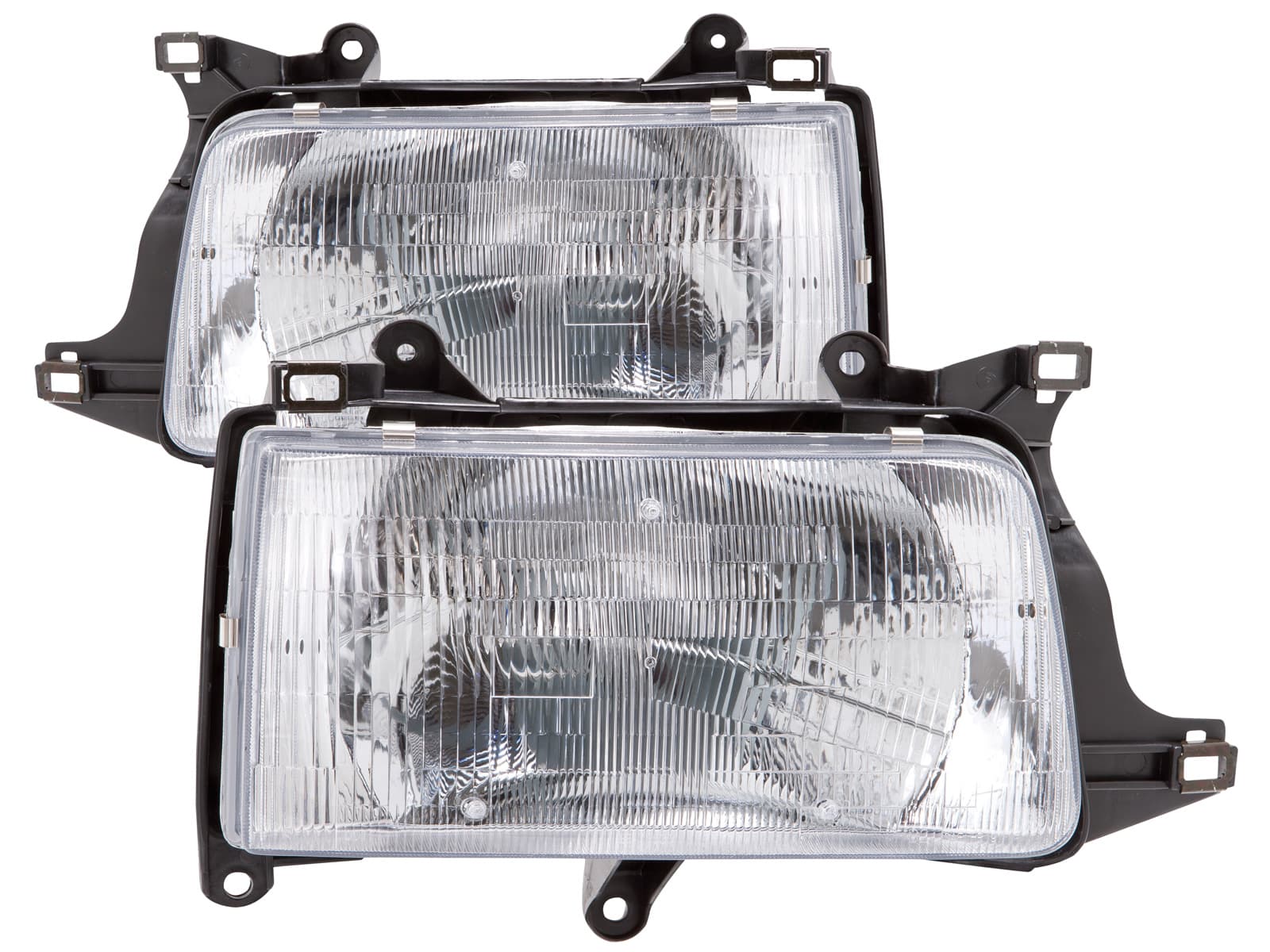 PERDE 1993-1998 Toyota T100 Chrome Halogen Headlights w/Performance Lens