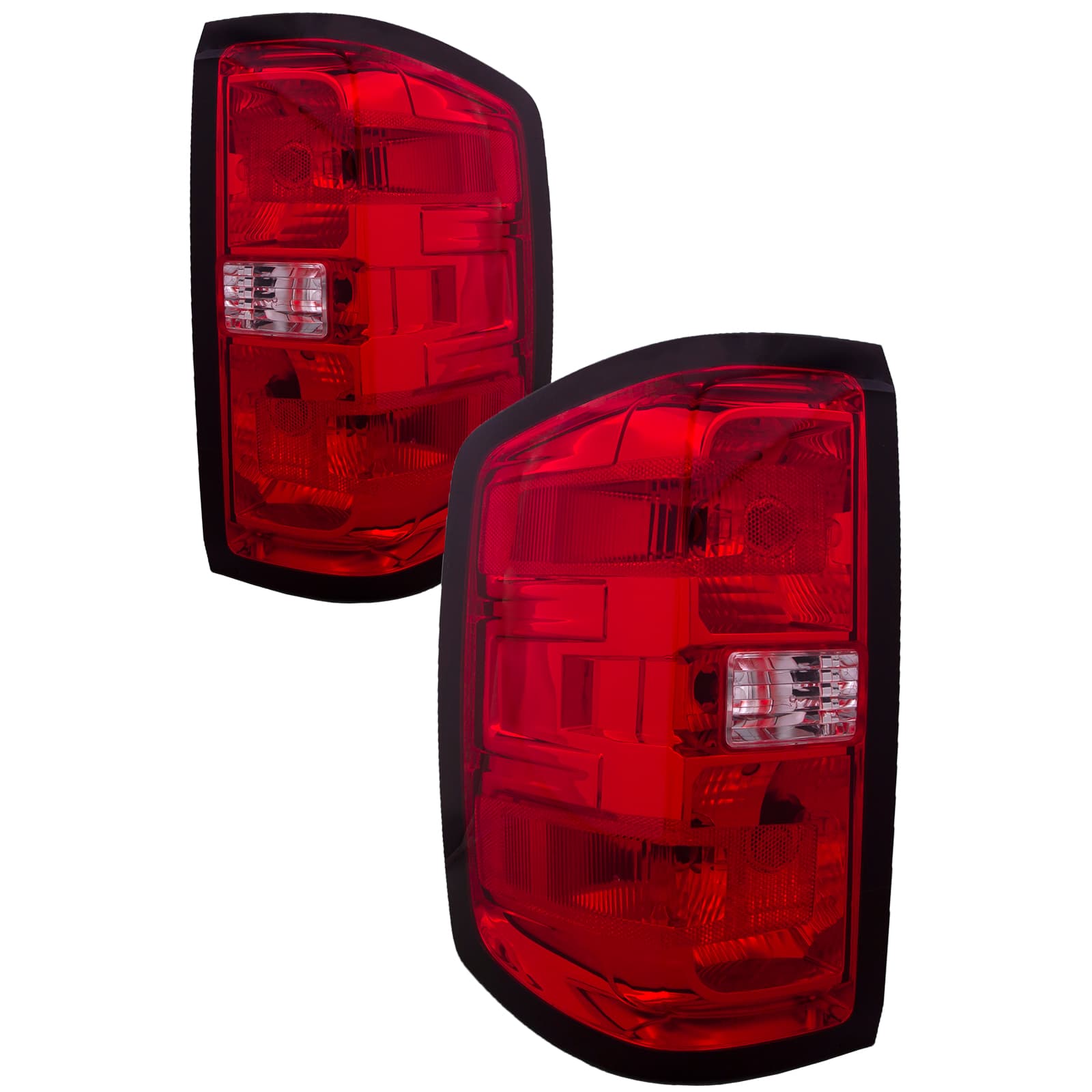 2014-2018 Chevrolet Silverado Tail Light Set Fits 2014-2018 Chevrolet Silverado and GMC Sierra 3500 Dually Left Driver And Right Passenger Lamps