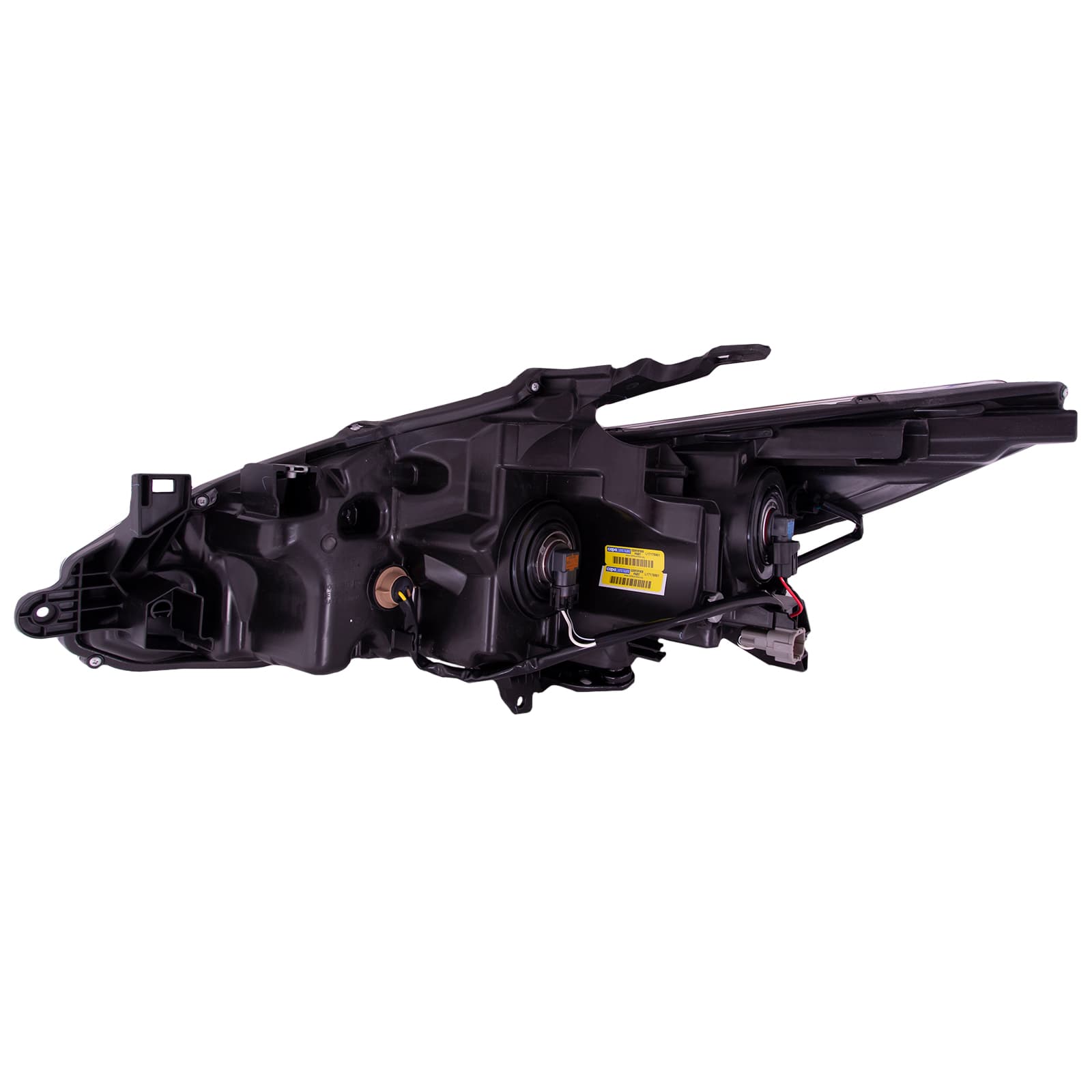 2016-2018 Nissan Altima Headlight, Left — Assembly, Halogen, w/o LED DRL, Chrome Bezel, Composite (CAPA)