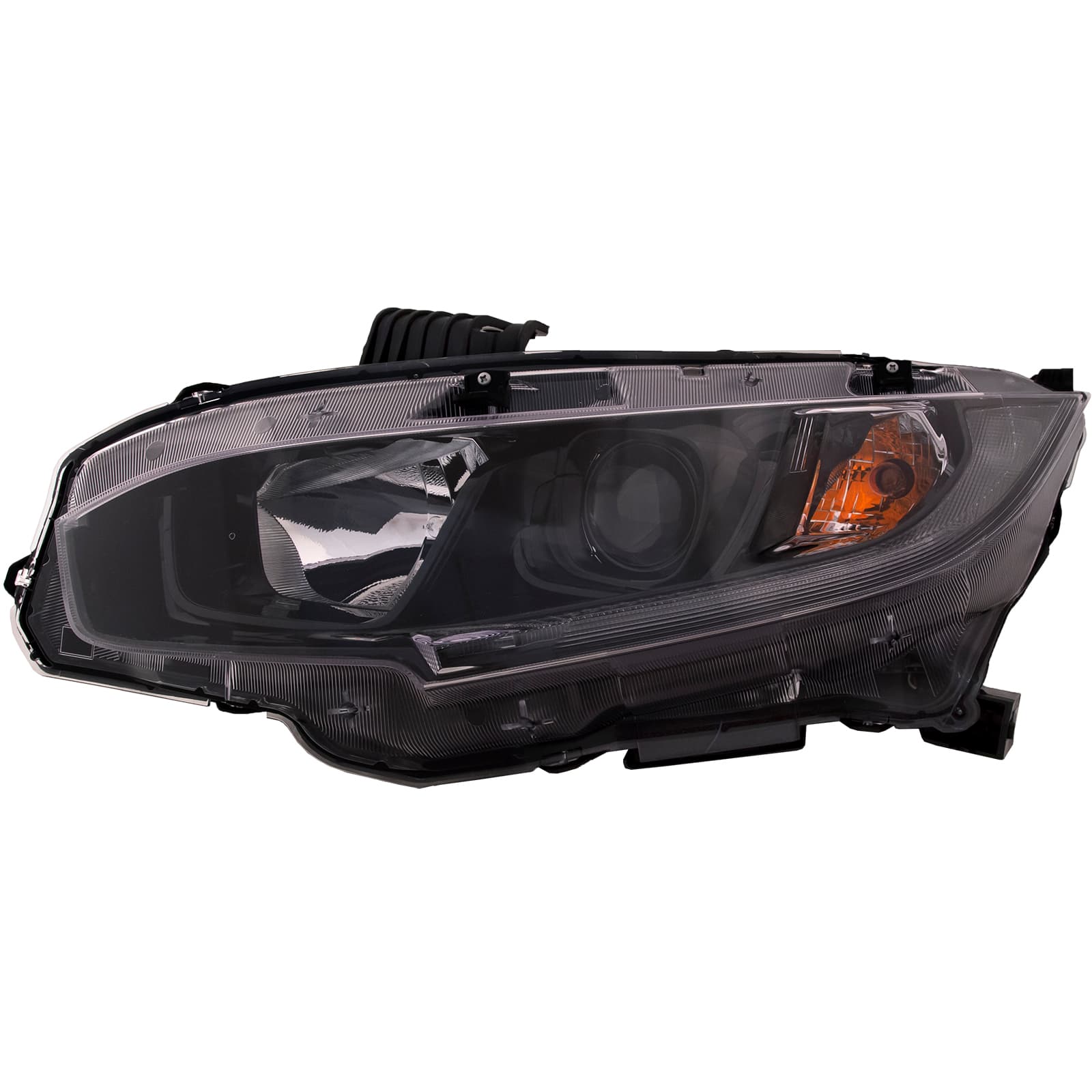 2019-2021 Honda Civic Headlight, Left — Assembly, Halogen, Composite (CAPA)