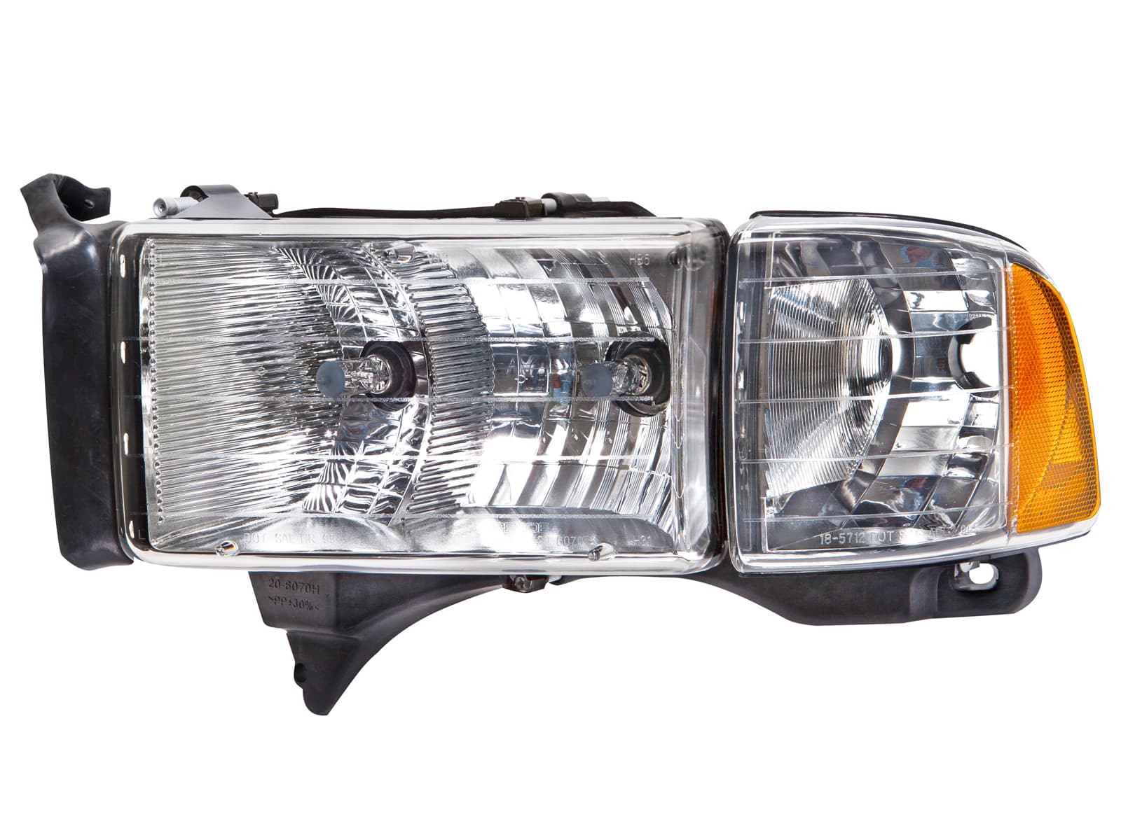 1999-2001 Dodge Ram Halogen Headlight Clear Combination Sport Model Left Driver Fits 1999-2001 Dodge Ram 1500 Sport/1999-2002 Ram 2500-3500
