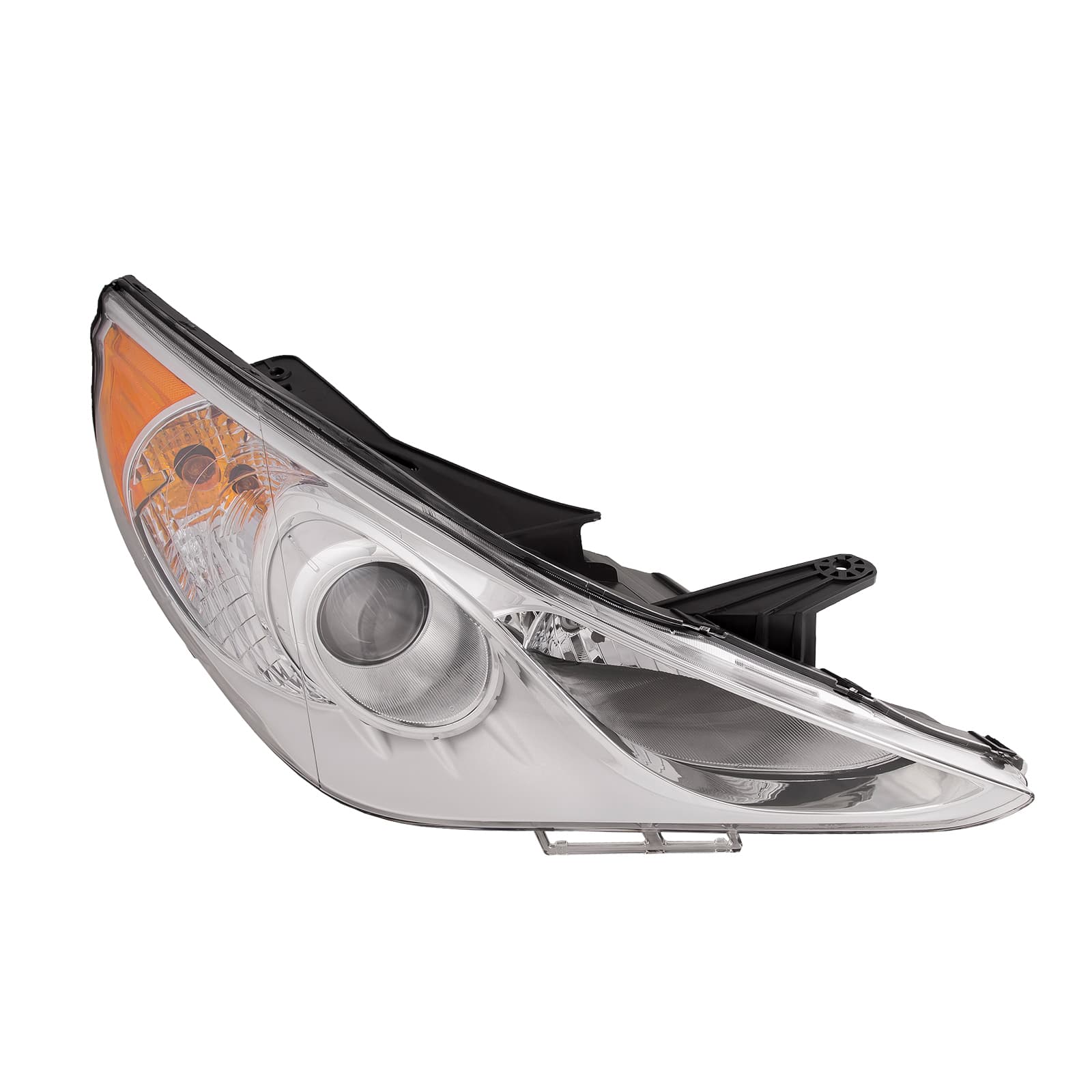 2011-2014 Hyundai Sonata GLS Halogen Headlight Right Passenger White Bezel Type 1 Headlamp Assembly