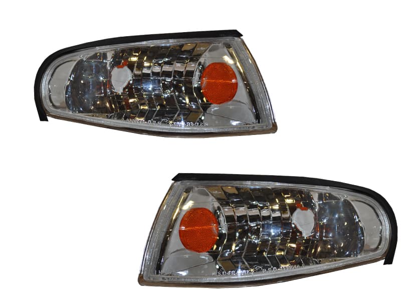 1994-1998 Ford Mustang Crystal Corner Lights Set w/Amber