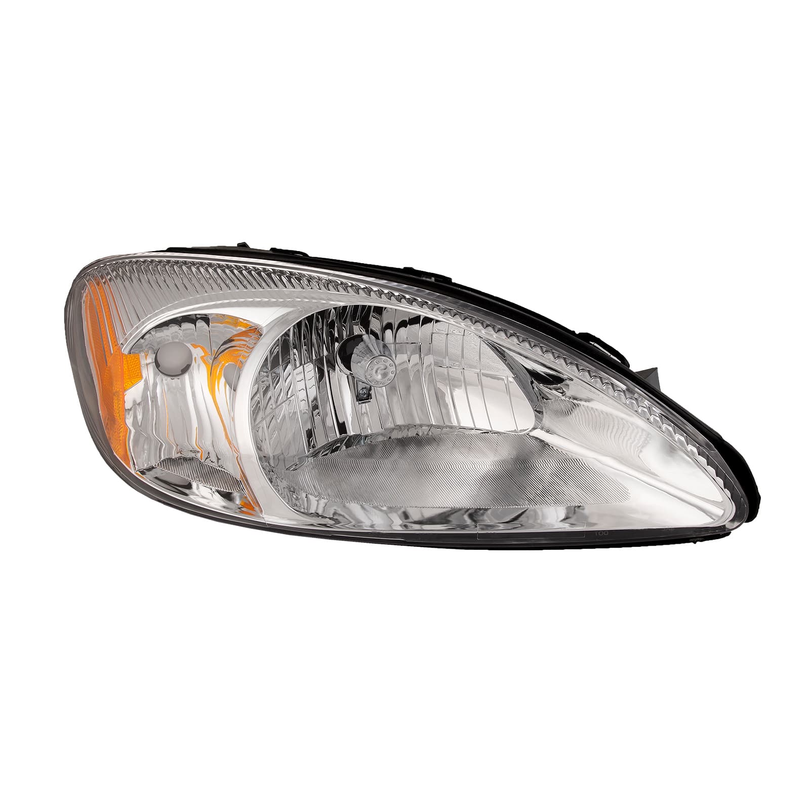 2000-2007 Ford Taurus Headlight Fits 2000-2007 Ford Taurus Halogen Chrome Housing Includes Right Passenger Side Headlamp Assembly