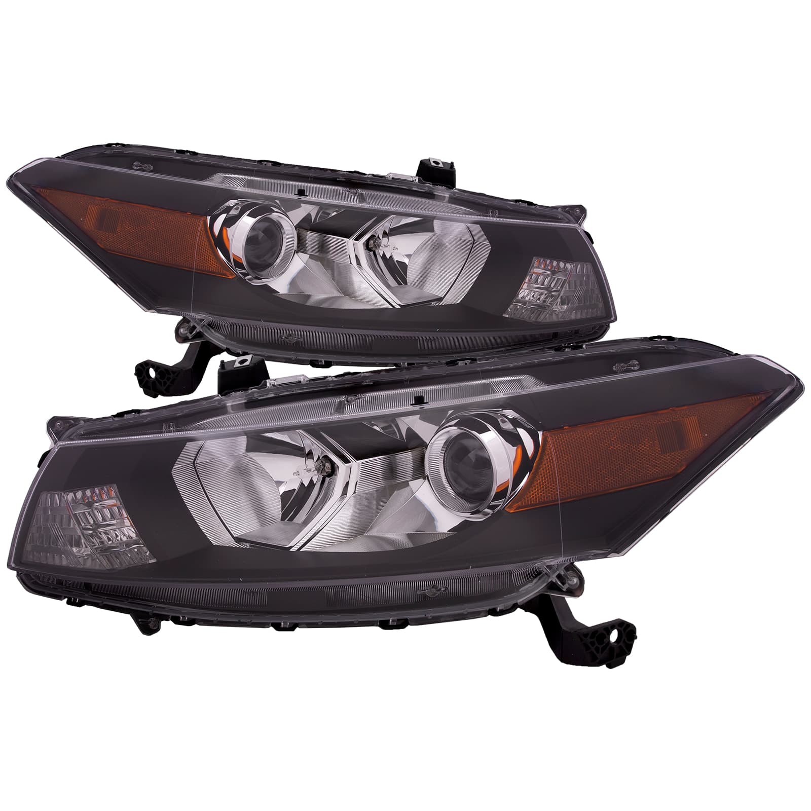 2008-2012 Honda Accord Halogen Headlights 2-Door Coupe Set Driver Left Passenger Right Pair Fits 2008-2012 Honda Accord