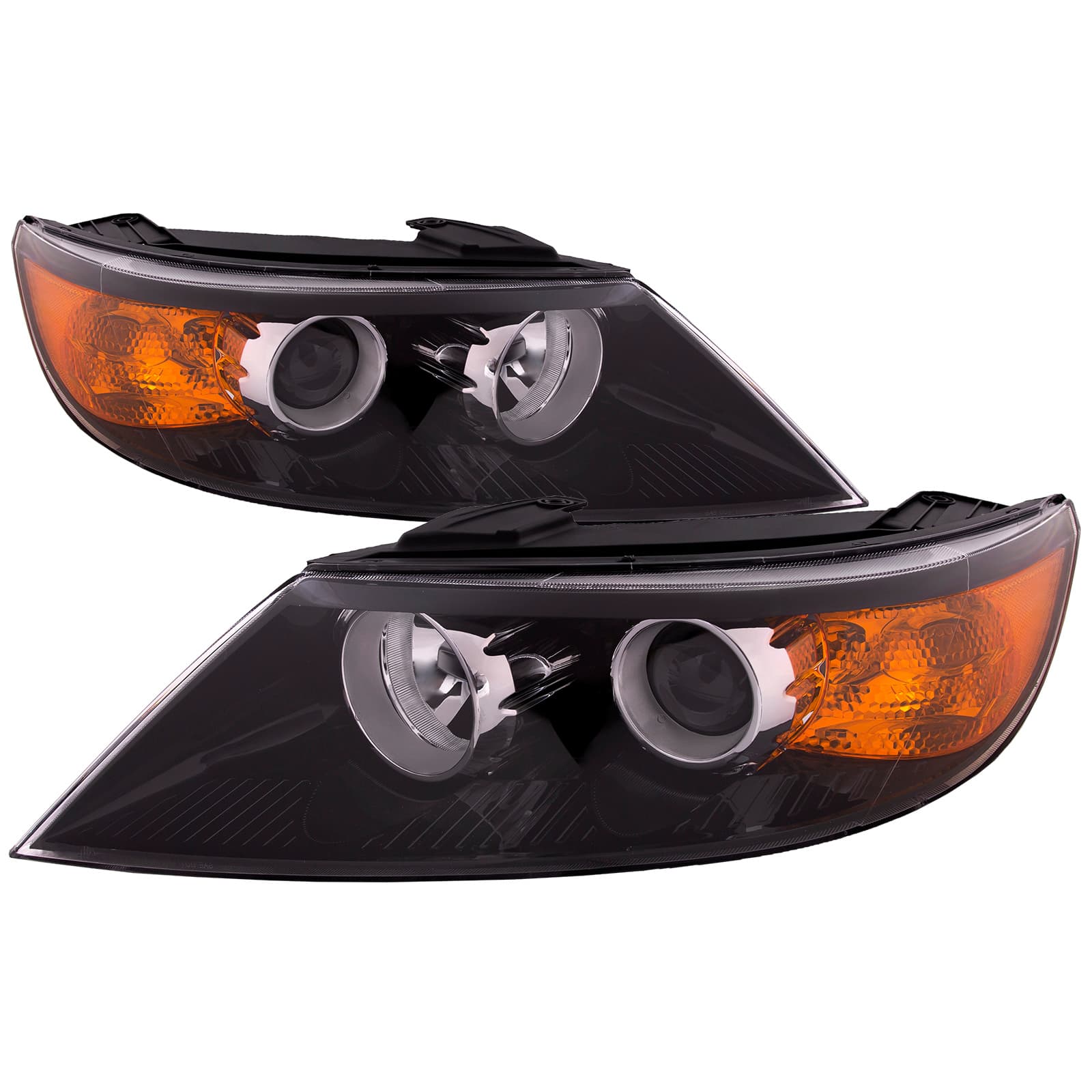 2011-2013 Kia Sorento Halogen Headlights Set Driver Left Passenger Right Pair Assembly