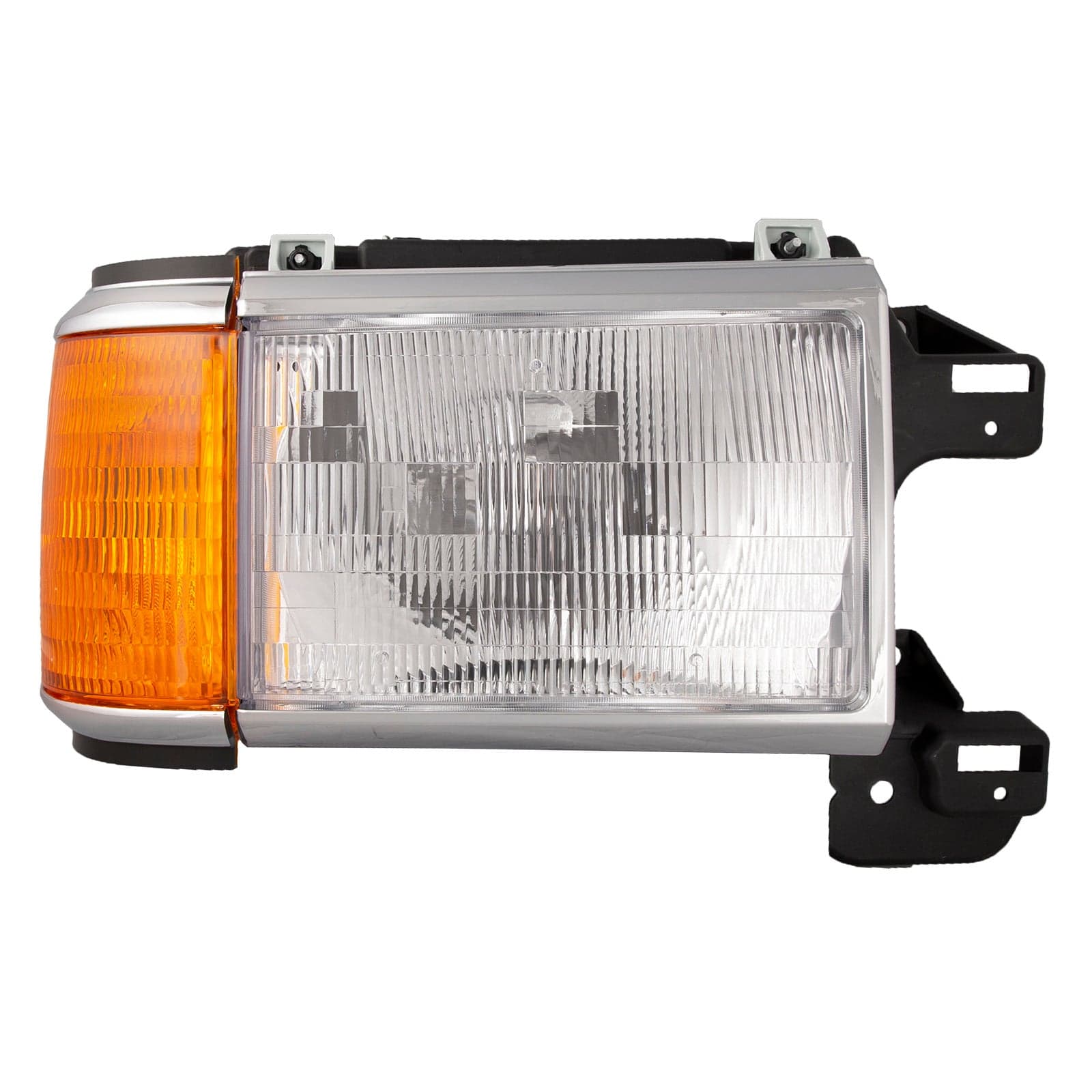 1987-1991 Ford F-150/250/350/Bronco Chrome Trim Passenger Side Right Halogen Headlight