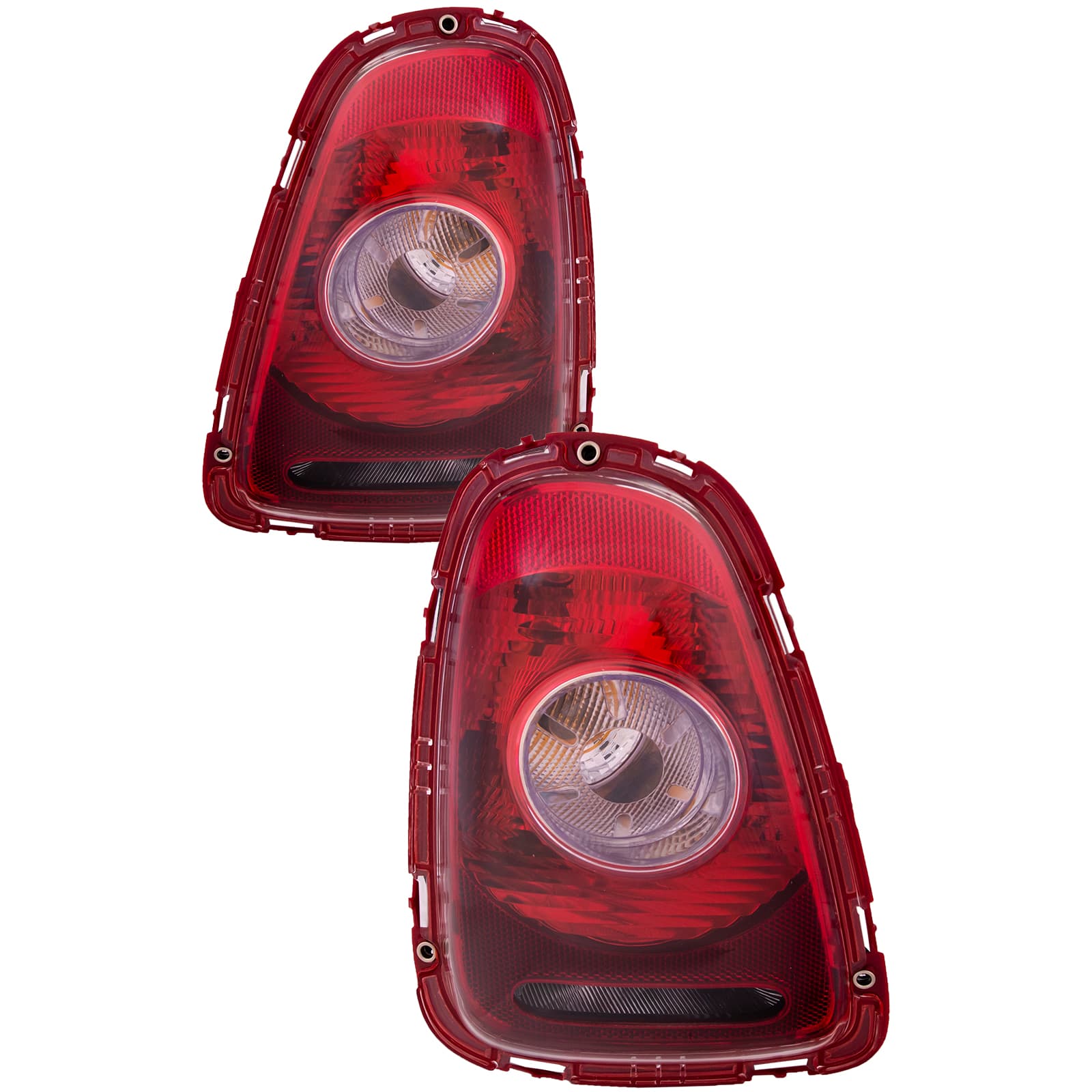 2007-2010 Mini Cooper Tail Lights Set w/Clear Lens Left Driver Right Passenger Pair Fits 2007-2010 Mini Cooper S Hatchback