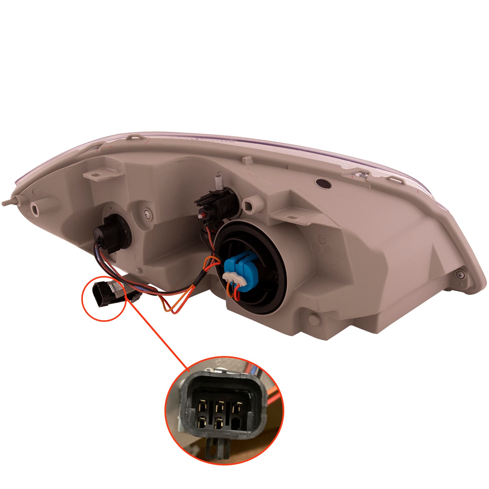 2005-2010 Chevrolet Cobalt Headlight, Right — Assembly, w/o Bracket, Composite, Clear (CAPA)