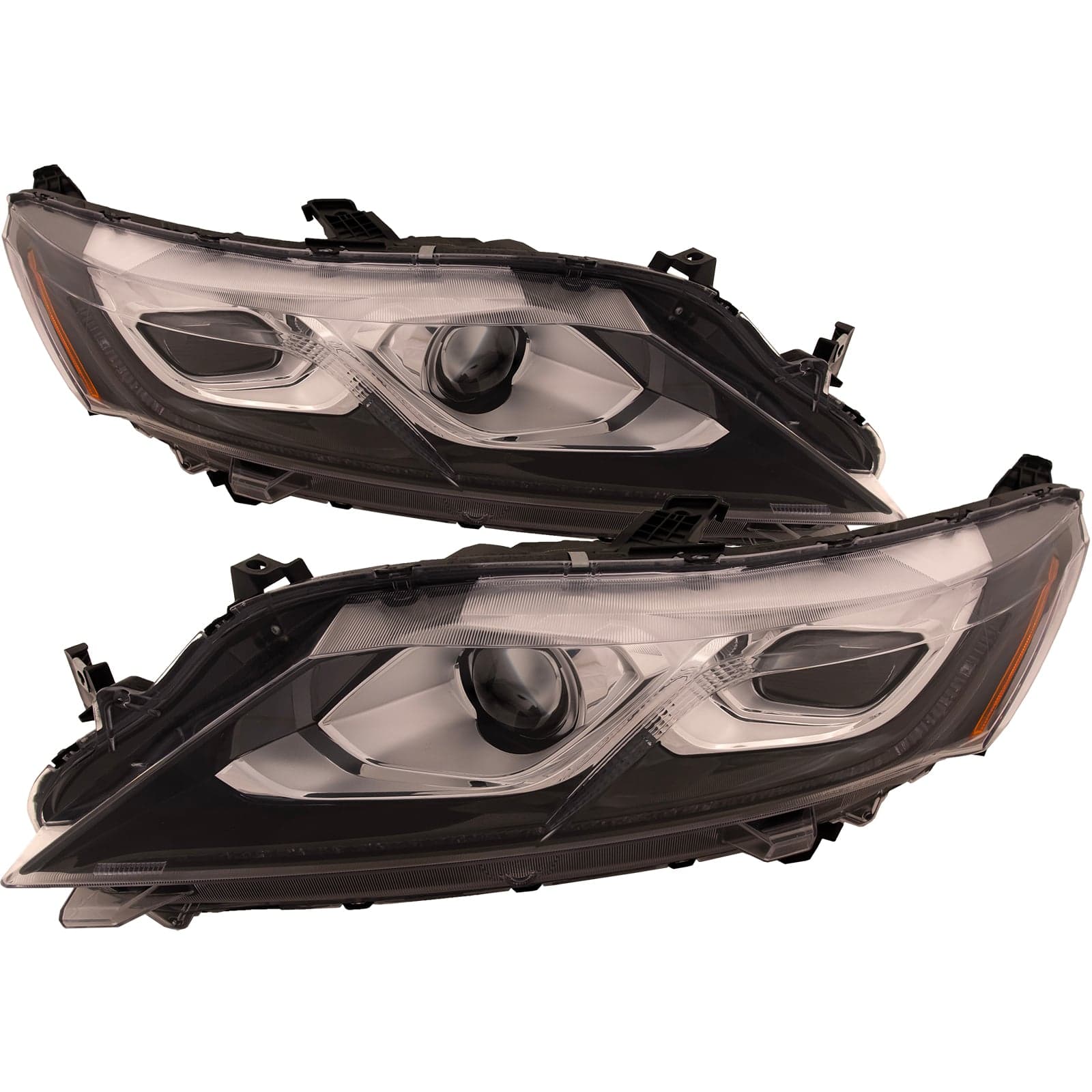 Headlights Set Fits Mitsubishi Eclipse Cross 18-19 Pair CAPA Certified Halogen