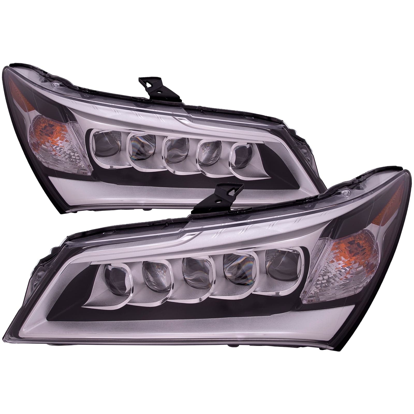2014-2016 Acura MDX Headlight LED Left Driver Right Passenger Pair Fits 2014-2016 Acura MDX