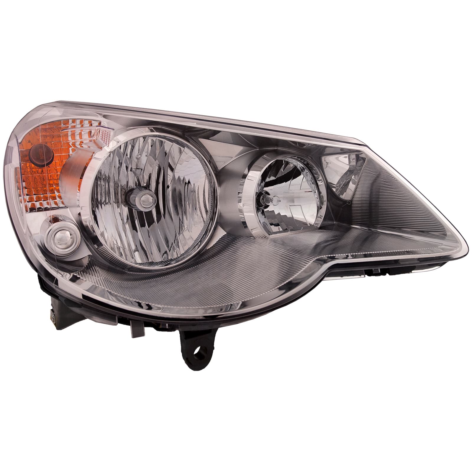 2007-2010 Chrysler Sebring Headlight, Right — Assembly, Type 1, Lens/Housing, Composite (CAPA)