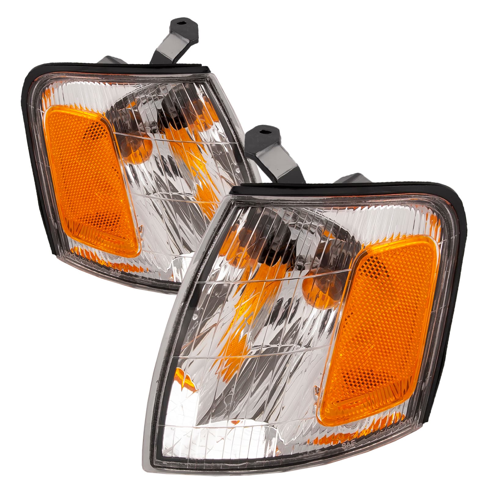 Signal Lights Fits Toyota Avalon 1998-1999 Includes Left Driver and Right Passenger Side Chrome Housing Signal Lights
