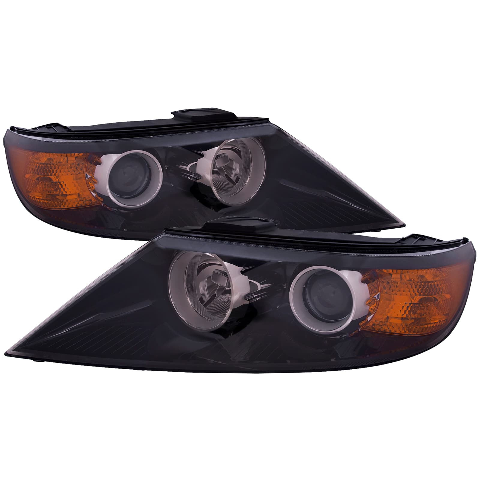 2011-2013 Kia Sorento PERDE Headlights For 2011-2013 Kia Sorento Halogen Black Housing W/Performance Lens Left Driver And Right Passenger Set