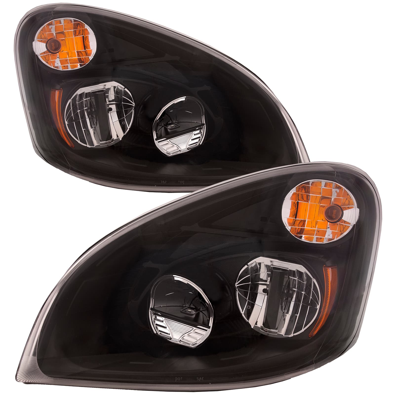 Headlights Sets Fits Freightliner Cascadia 15-18 Pair LED Headlamps
