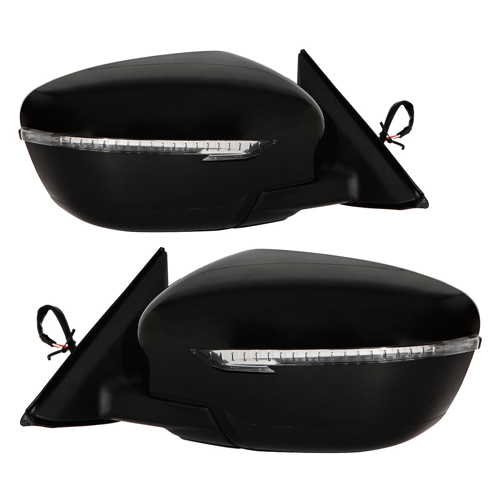 Mirror Set Fits Nissan Rogue 14-16 Pair Left Driver and Right Passenger Heated Mirrors Paint To Match