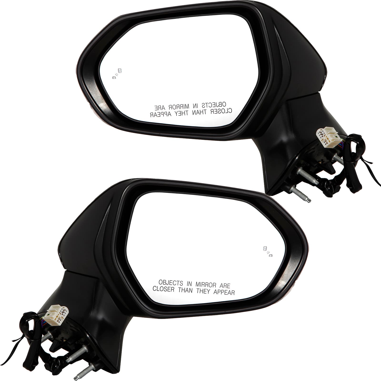 Mirror Set Fits Toyota Camry 18-24 Pair Heated Glass Paint To Match Left Driver and Right Passenger Mirrors