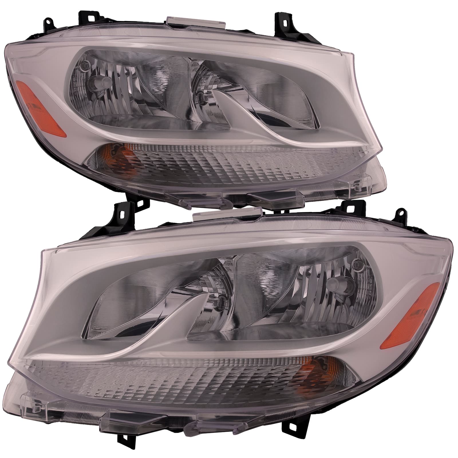 Headlights Set Fits Mercedes-Benz Sprinter 1500-3500 19-25 Pair CAPA Certified