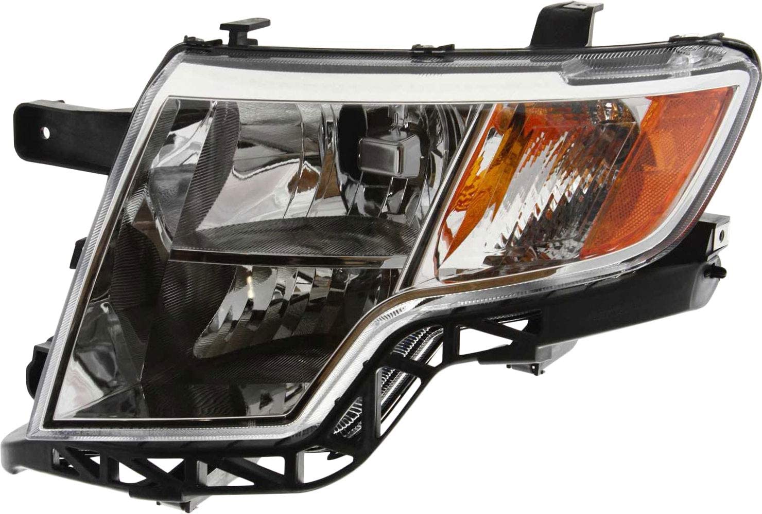 2007-2010 Ford Edge Headlights Set Fits 07-10 Ford Edge Models SE SEL Limited Pair Headlamps Chrome Housing