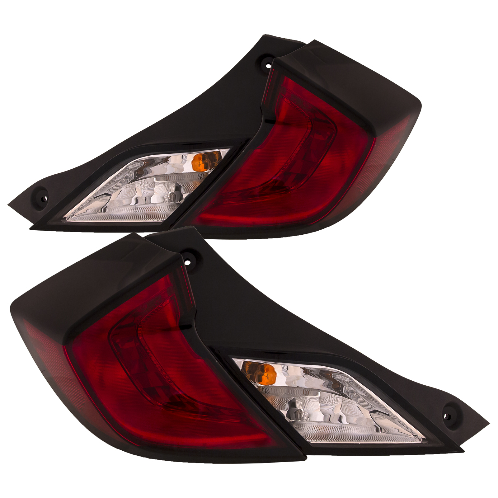 2016-2020 Honda Civic Tail Lights Set Fits 16-20 Honda Civic Coupe Pair Outer Tail Lamps