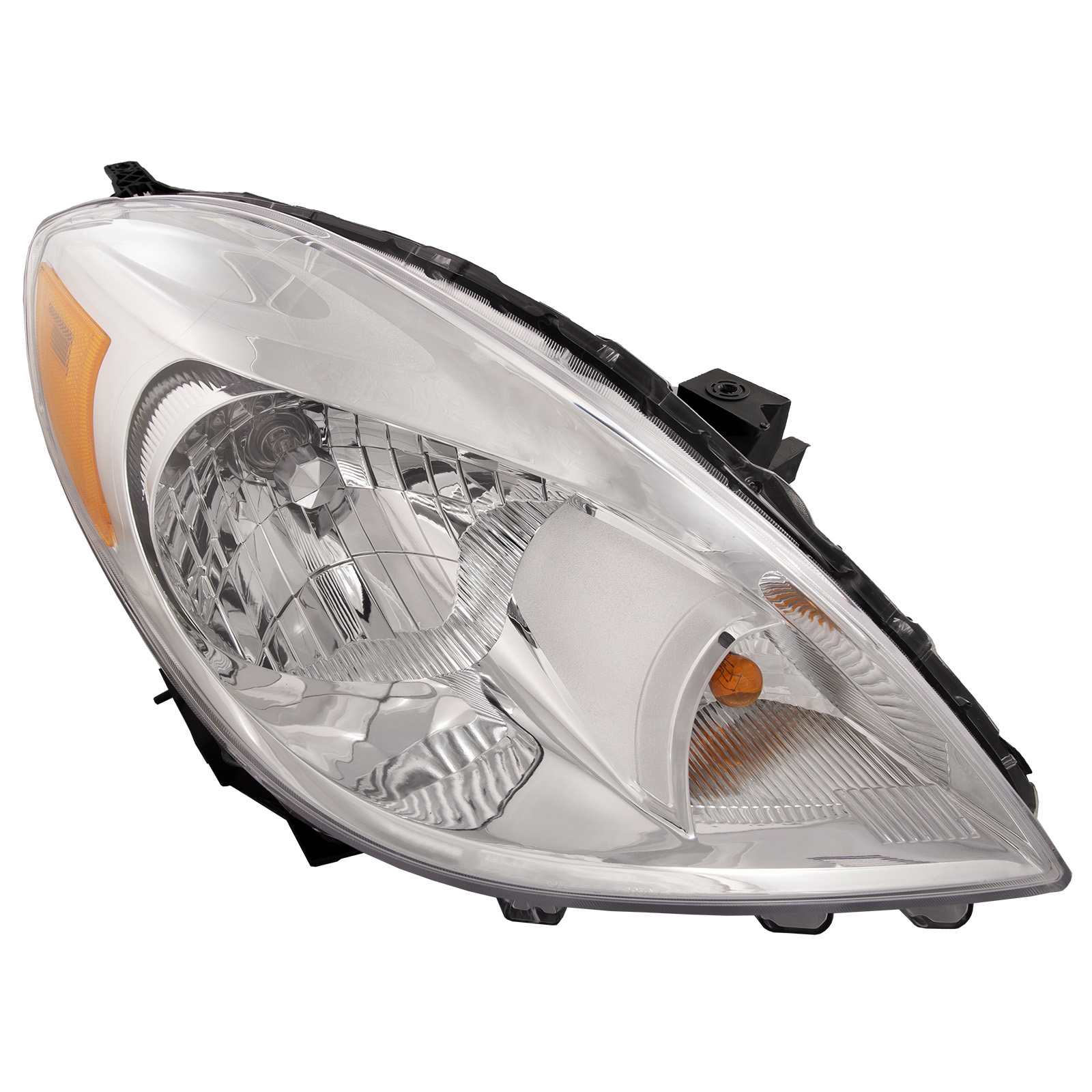 Headlight Fits Nissan Versa 2012-2014 Sedan Right Passenger Side Halogen Headlamp With Chrome Housing