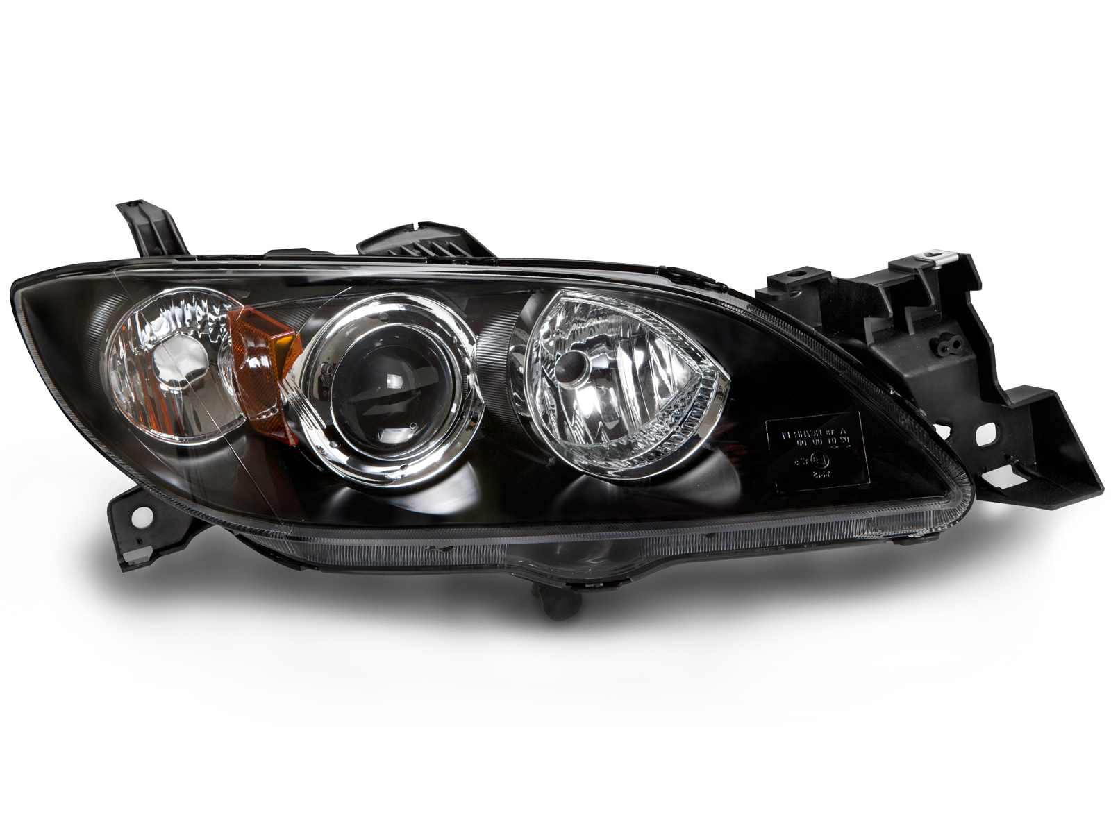 2004-2009 Mazda Mazda3 Headlight Fits 2004-2009 Mazda 3 4 Door Sedan Halogen Right Passenger Side Headlamp Assembly