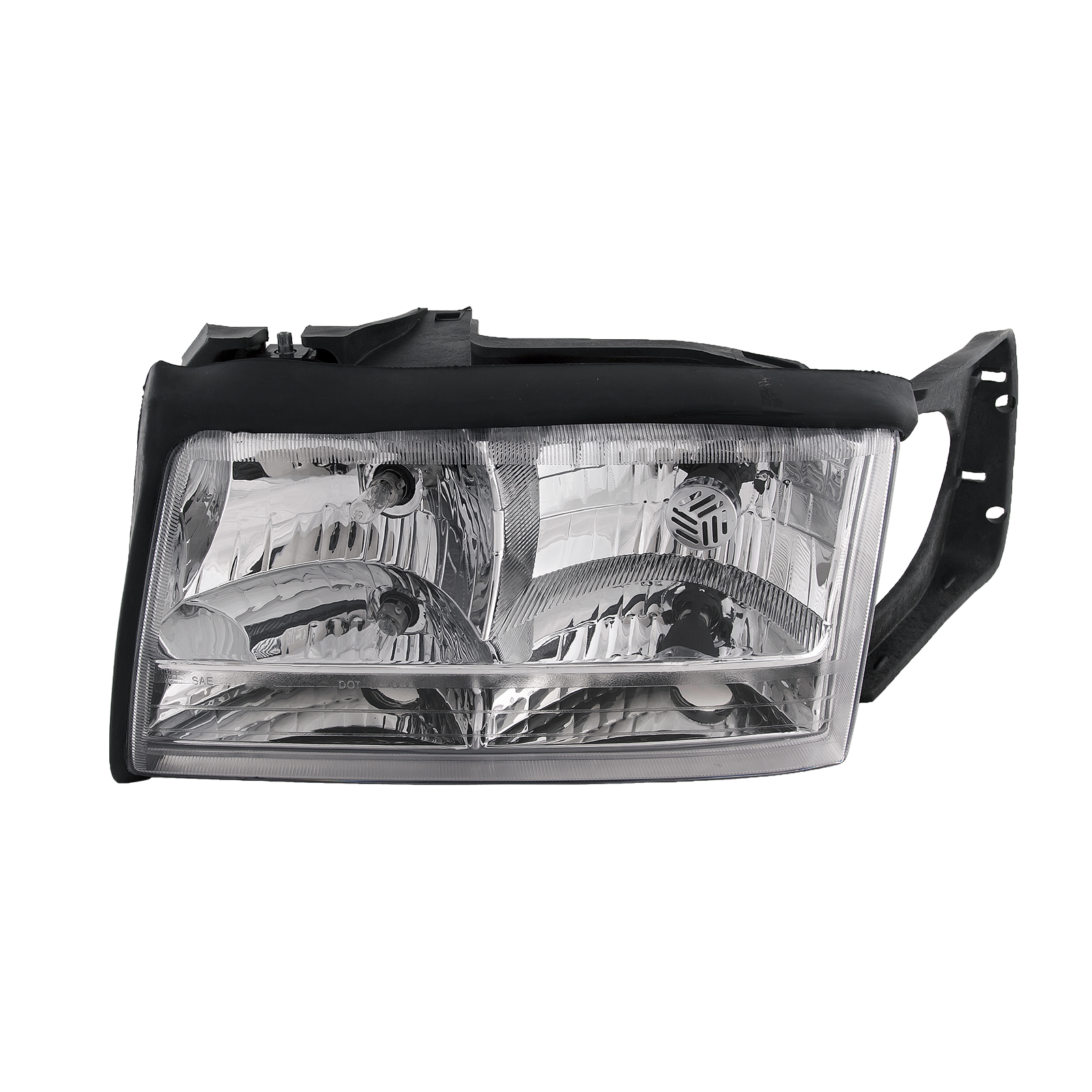 1997-1999 Cadillac Deville Headlight Halogen Chrome Left Driver w/Bulb and Bracket Fits 1997-1999 Cadillac Deville
