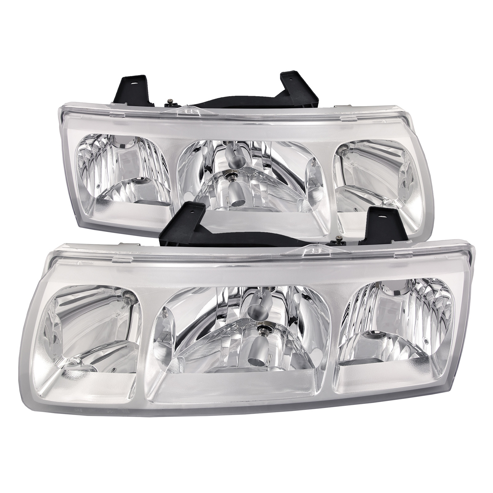 2002-2005 Saturn Vue Headlights Halogen Set Driver Left Passenger Right Pair Fits Sports Utility 4-Door Replacement Assembly