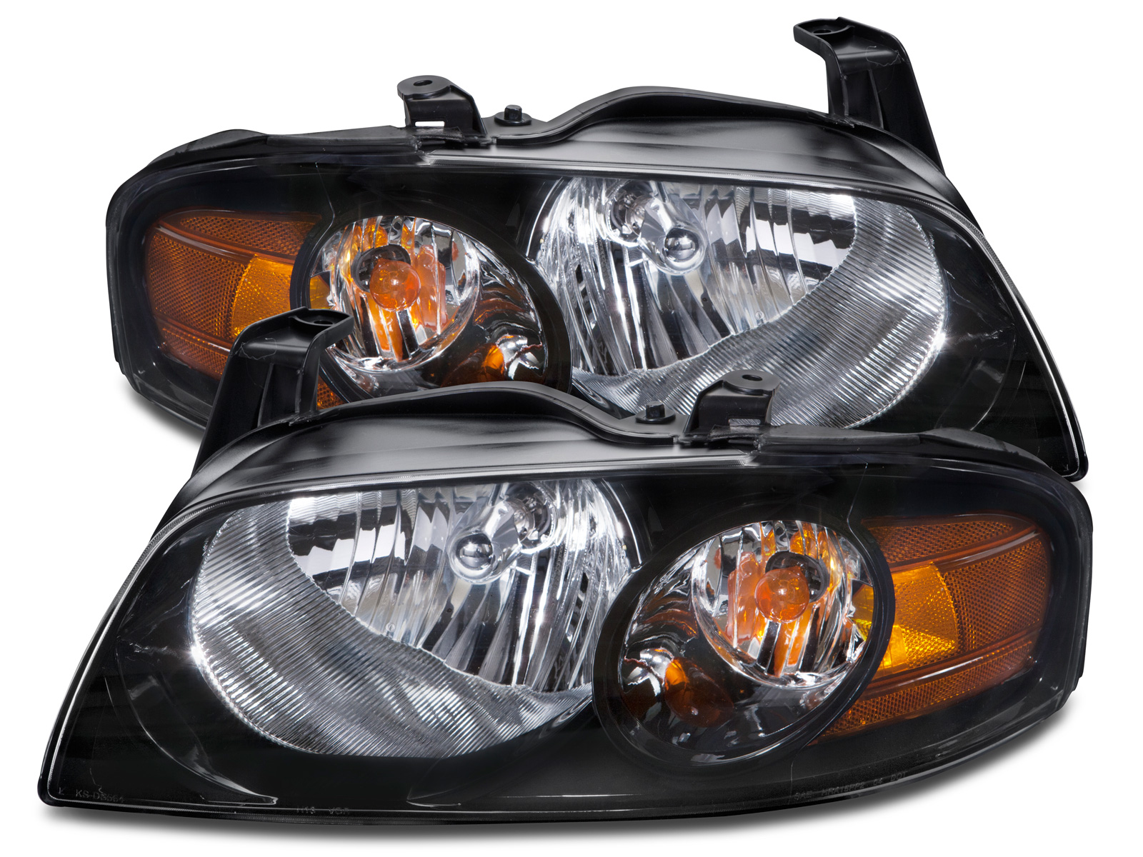 2004-2006 Nissan Sentra Halogen Headlights Set Left Driver Right Passenger Pair Assembly Fits 2004-2006 Nissan Sentra SE-R