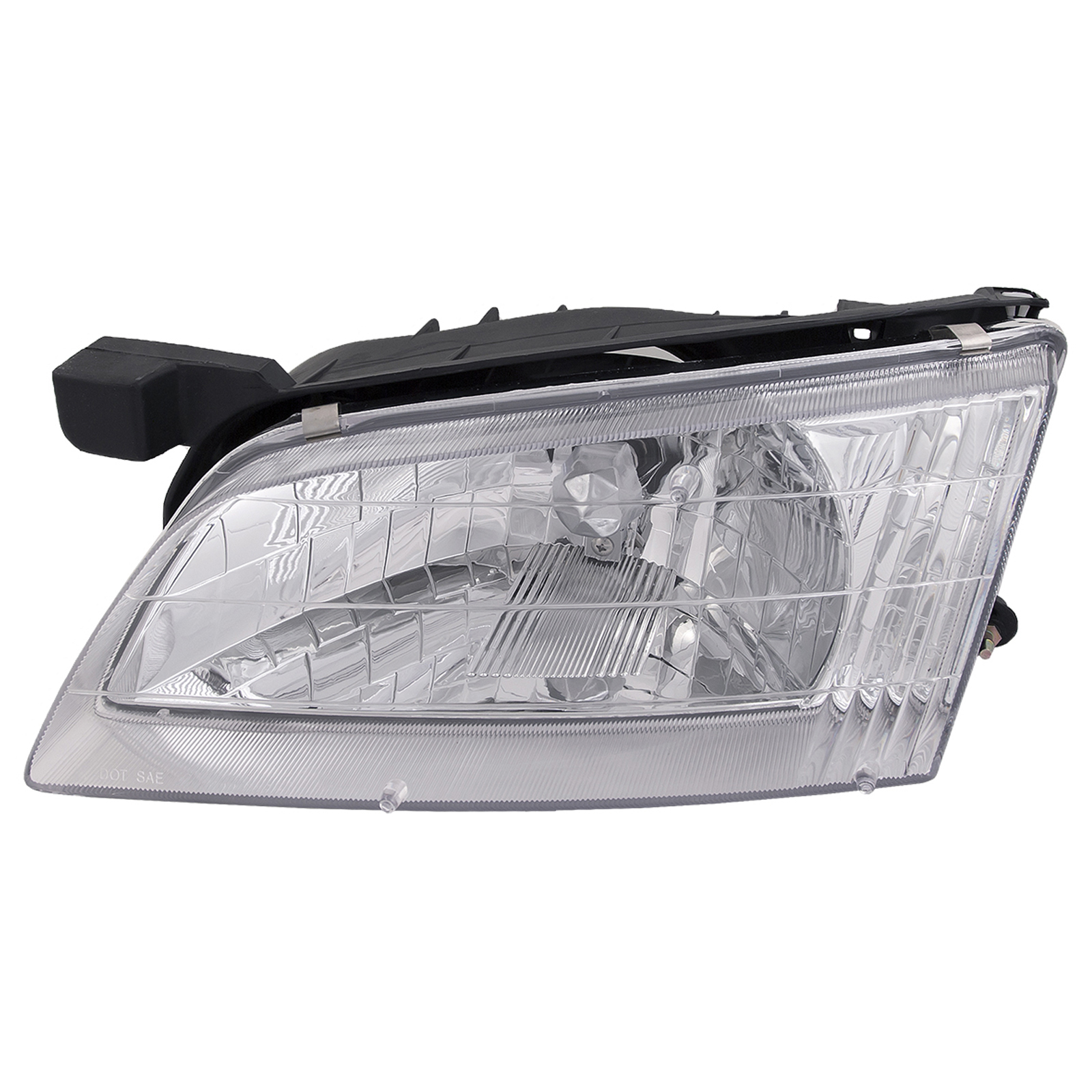 Headlight Halogen Chrome Left Driver Assembly 1998-1999 Fits Nissan Altima